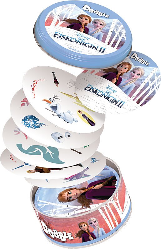 EAN 3558380076766 - Asmodee Dobble Disney Frozen II Juego de mesa Familia imagen 2