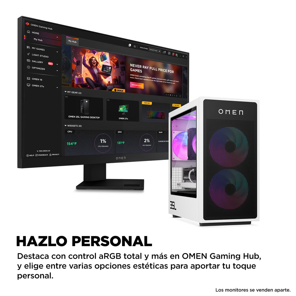 EAN 199251514937 - HP OMEN 35L Gaming GT16-0099ns Intel® Core™ i5 i5-14400F 32 GB DDR5-SDRAM 1 TB SSD NVIDIA GeForce RTX 5060 imagen 8