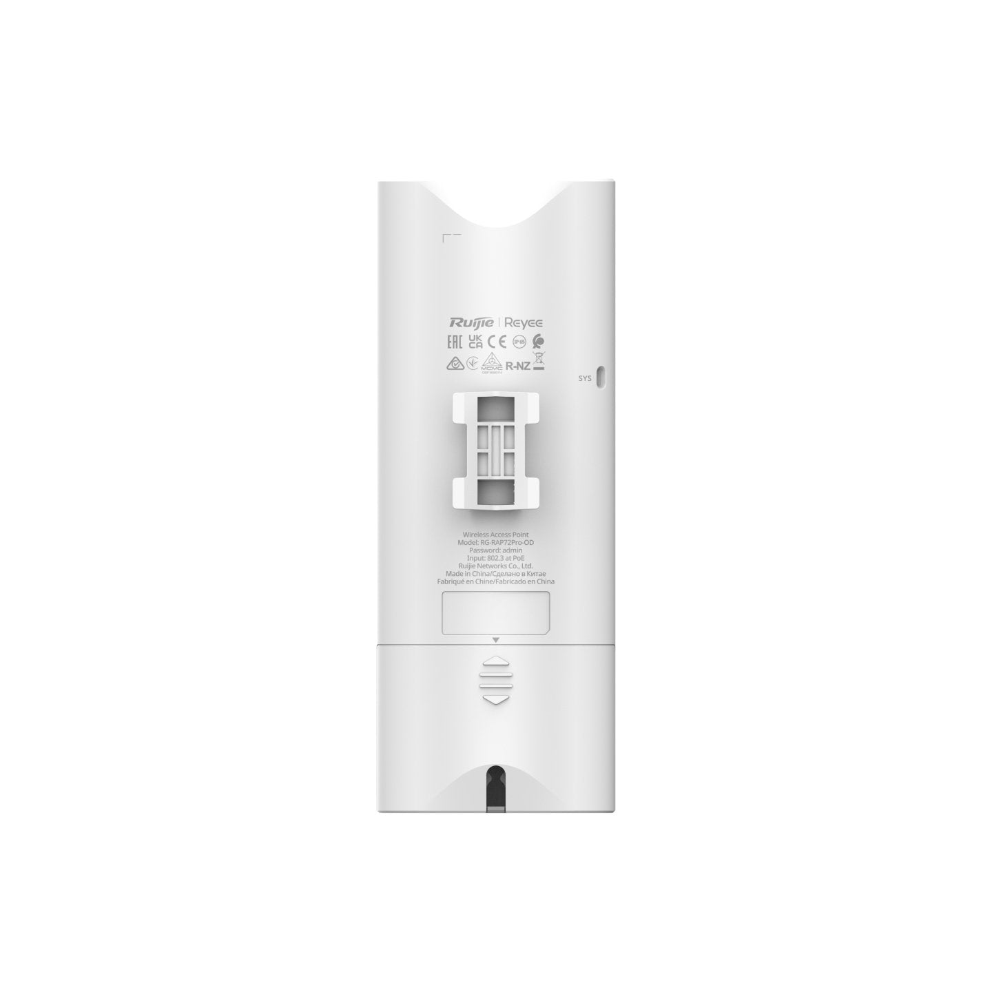 Punto De Acceso Exterior Wifi 7 Ruijie Rg-Rap72pro-Od Be5040 5011mbps 5ghz 1x2.5gb Poe+ Ip65 Mesh