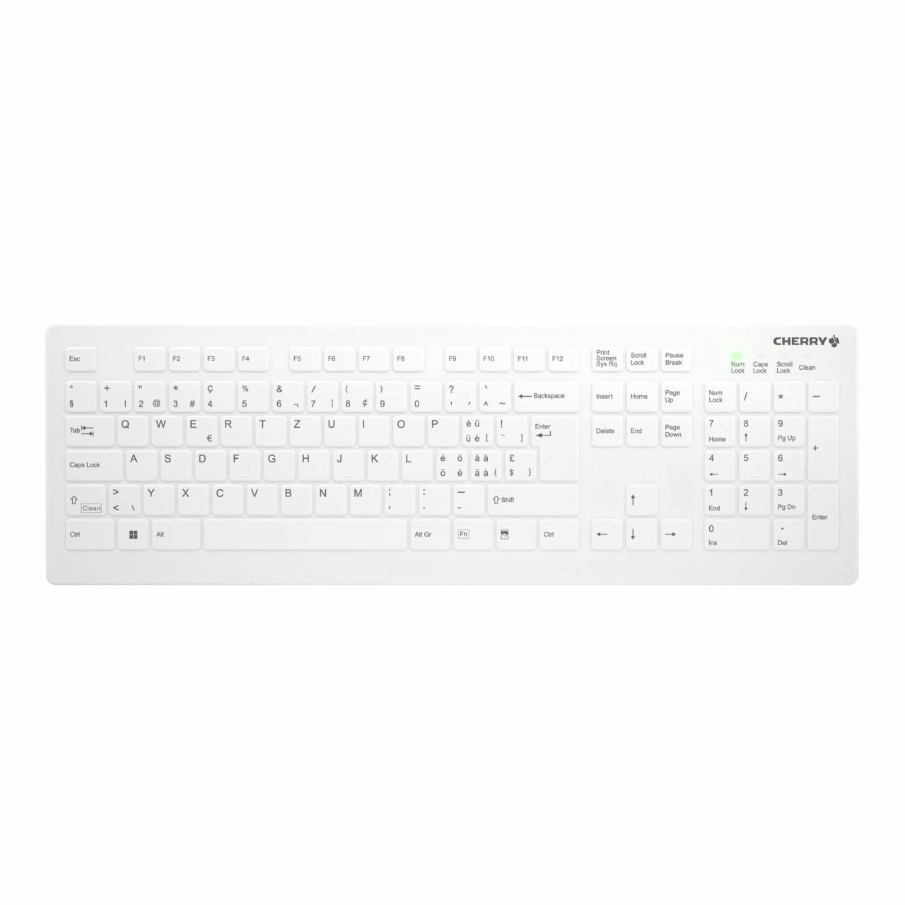 EAN 7061112830520 - CHERRY AK-C8112 teclado Médico RF inalámbrico QWERTZ Suizo Blanco imagen 1