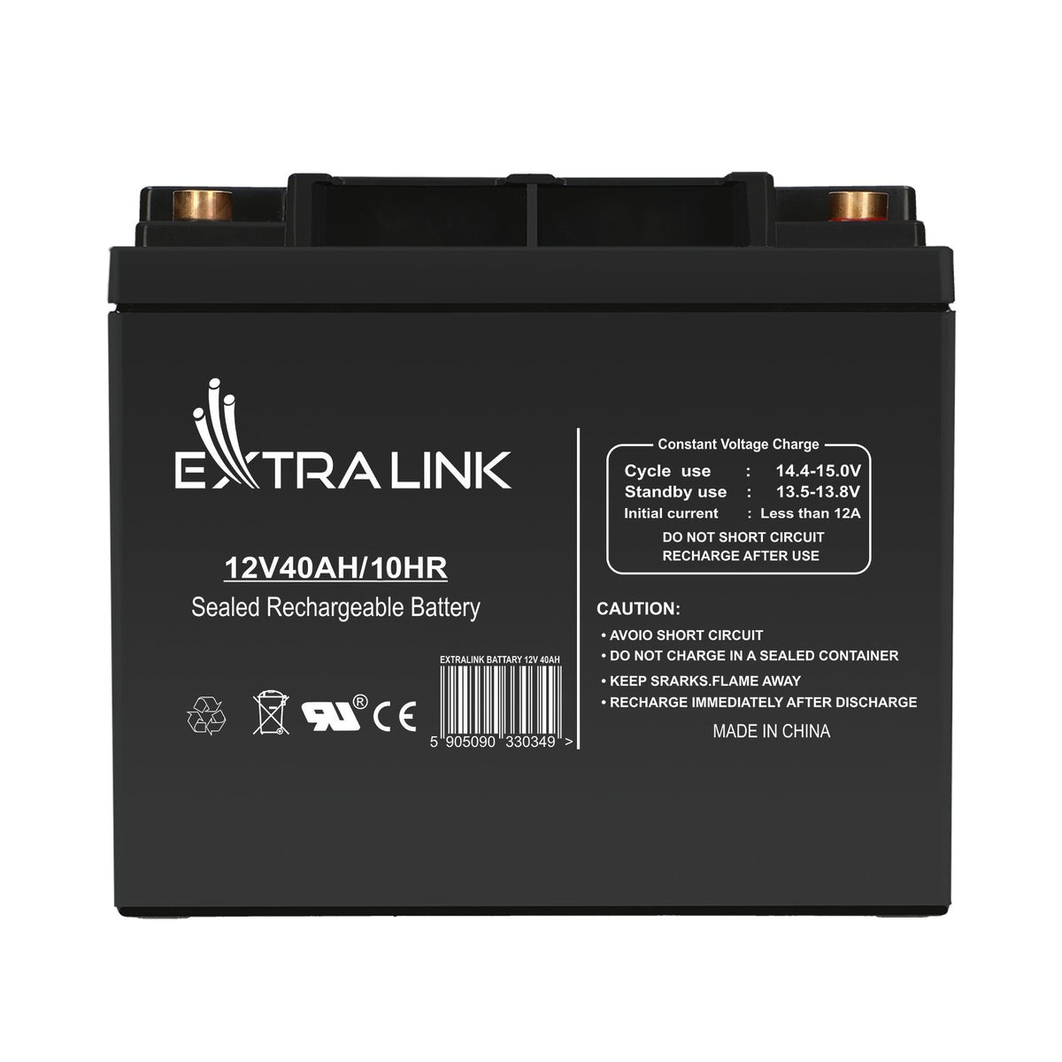 Extralink Akumulator Battery Accumulator 12v 40ah - Batterie - 40.000 Mah Sealed Lead Acid (Vrla) 13.5 V 12 Ah