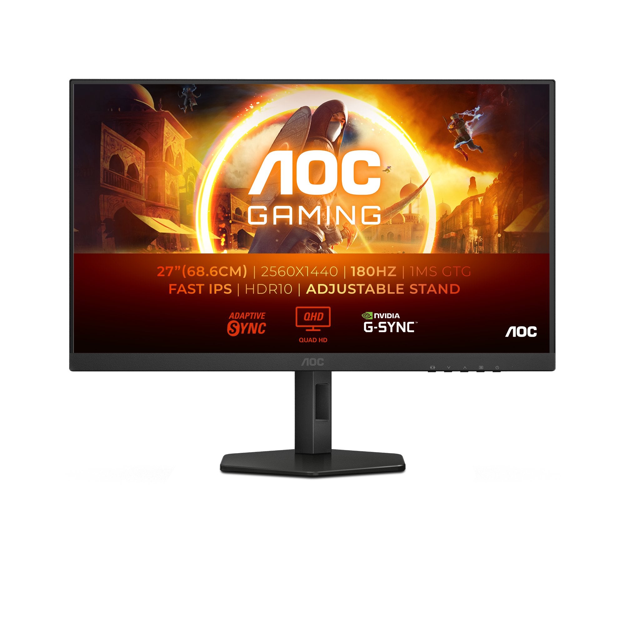 EAN 4038986182485 - AOC G4 Q27G4XF pantalla para PC 68,6 cm (27") 2560 x 1440 Pixeles Quad HD LED Negro, Gris imagen 2