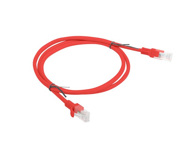 Lanberg Cable De Red Pcu5-10cc-0100-R,Rj45,Utp,Cat 5e,1m,Rojo