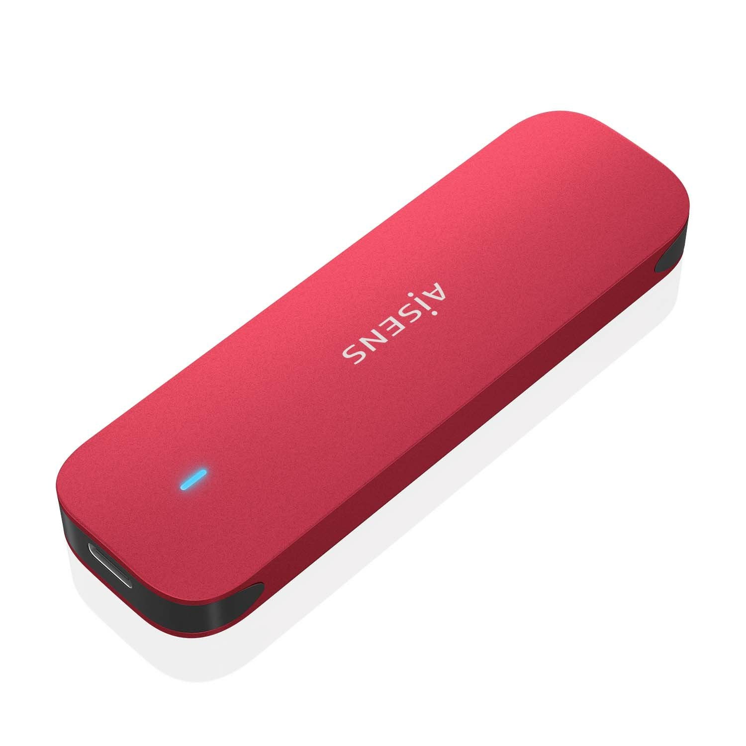 Aisens Caja Externa Para Disco Ssd M.2 Nvme Usb 3.2 Sin Tornillos Asm2-027red