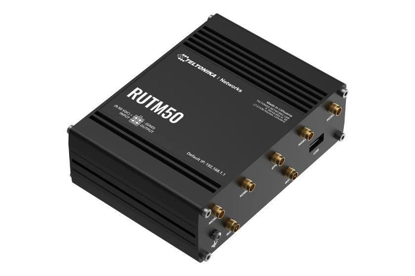 Router Inalámbrico Teltonika Rutm50  Gigabit Ethernet Doble Banda (2,4 Ghz / 5 Ghz) 5g Negro