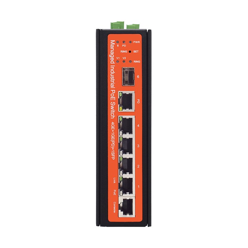 4ge+1ge Uplink Managed  Industrial Poe Switch
