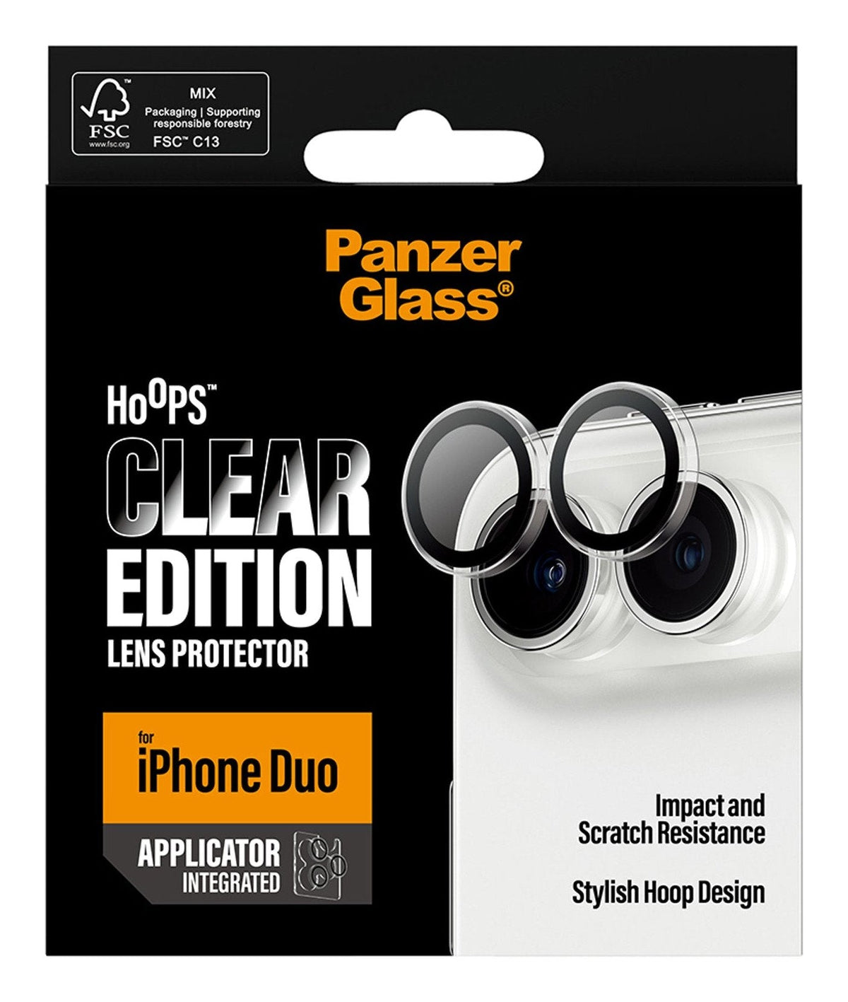 Panzerglass Hoops Camera Prot Iphone Duo Transpare