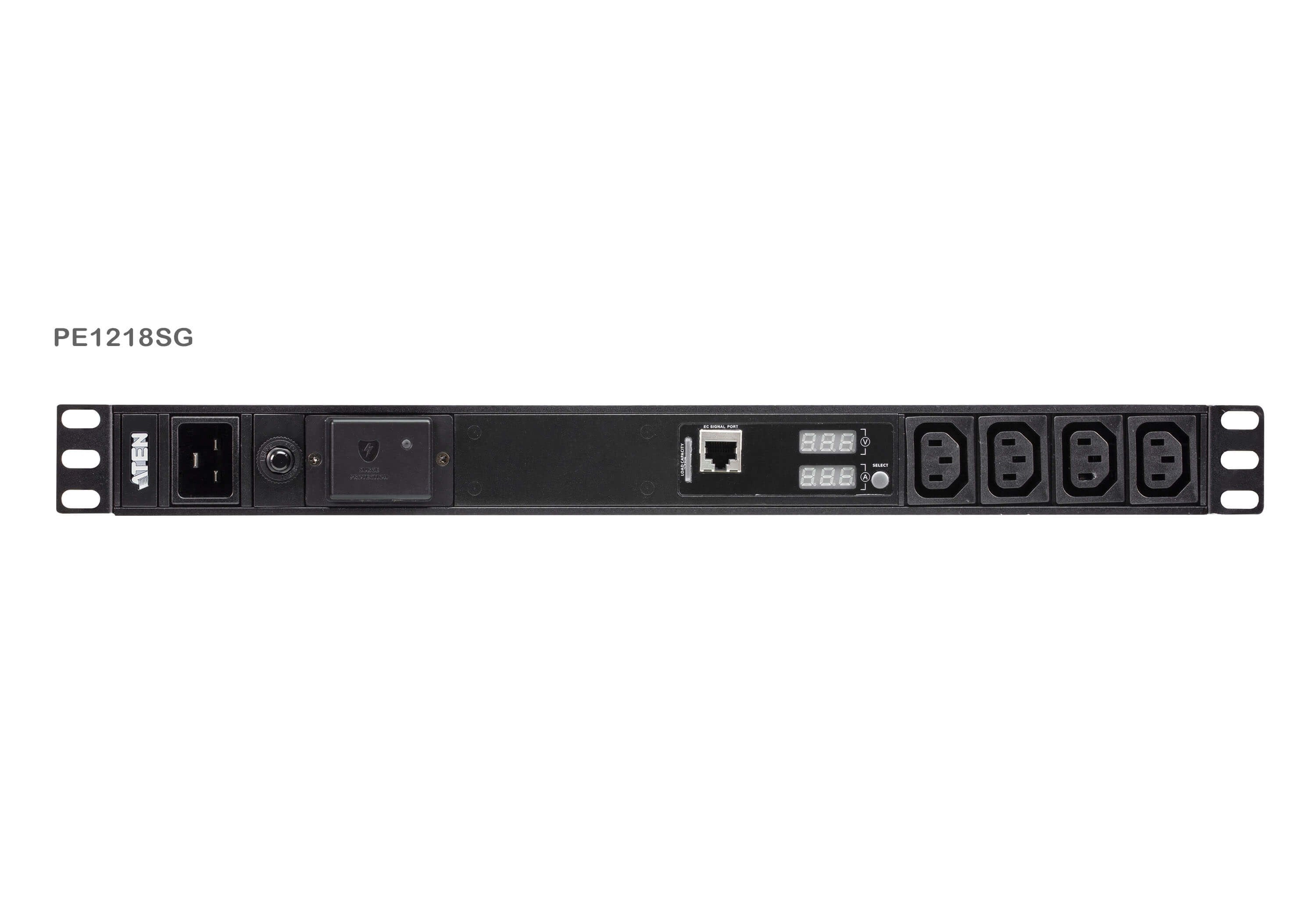 18-Outlet 1u Pdu With Current  Accs And Voltage Lcd Display Overcurr