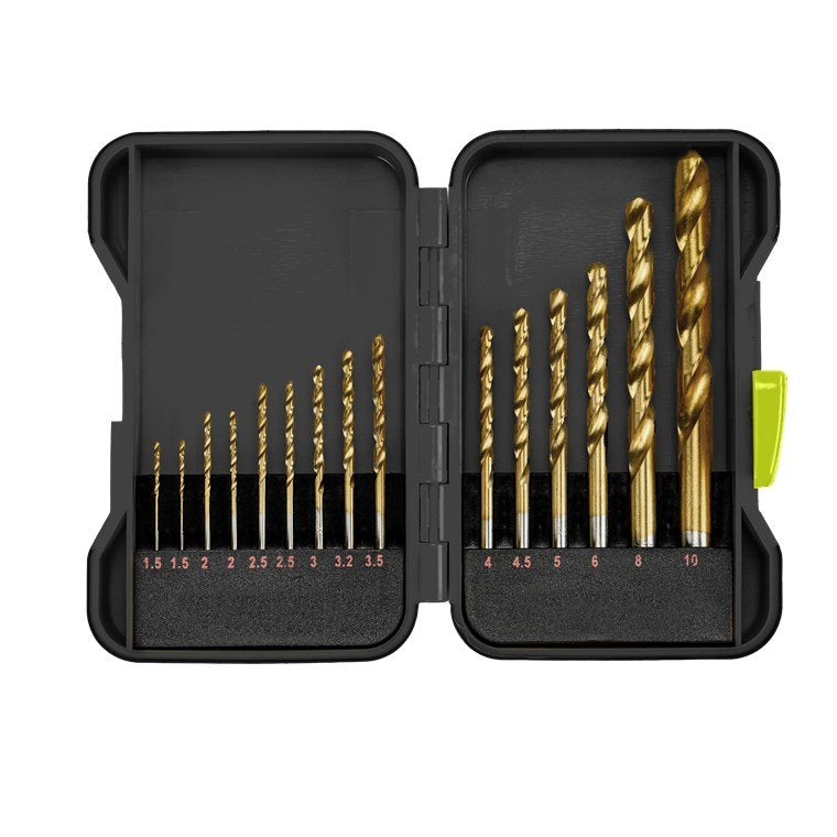 Juego De Brocas Para Metal Hss, 15 Brocas Afiladas Para Agujeros Pasantes Y Ciegos En Metal,