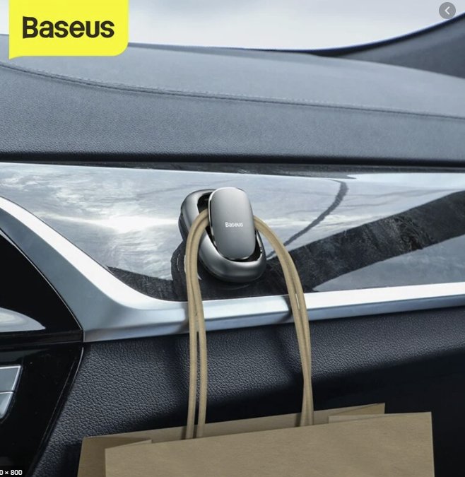 Baseus Car Tool Small Shell Vehicle Hook Black (Acggbk-01)
