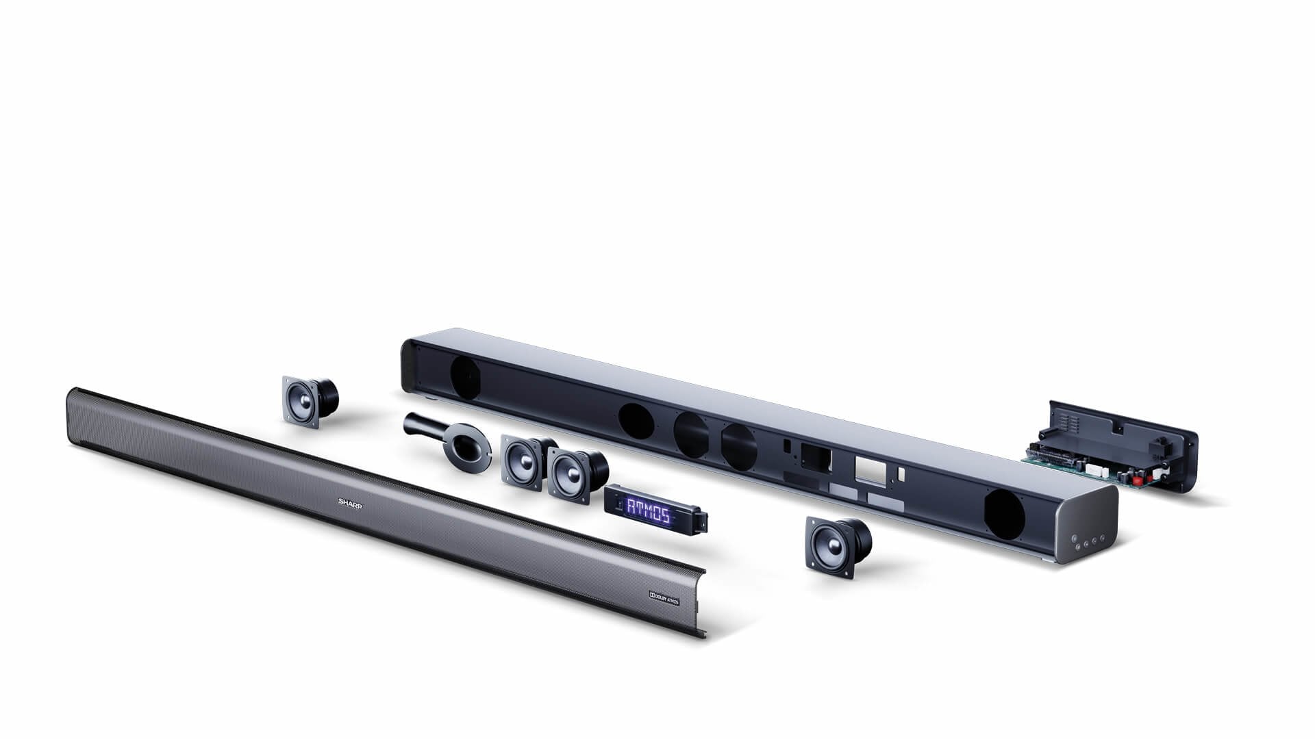 Barra De Sonido 3.1 Con Subwoofer Inalámbrico Ht-Sbw460 Negro Sharp Sharp Ht-Sbw460 Soundbar 3.1 Dolby Atmos&Nbsp 440 W - Hdmi Arc-Cec-Bt&Nbsp Con Subwoofer Inalámbrico Negro