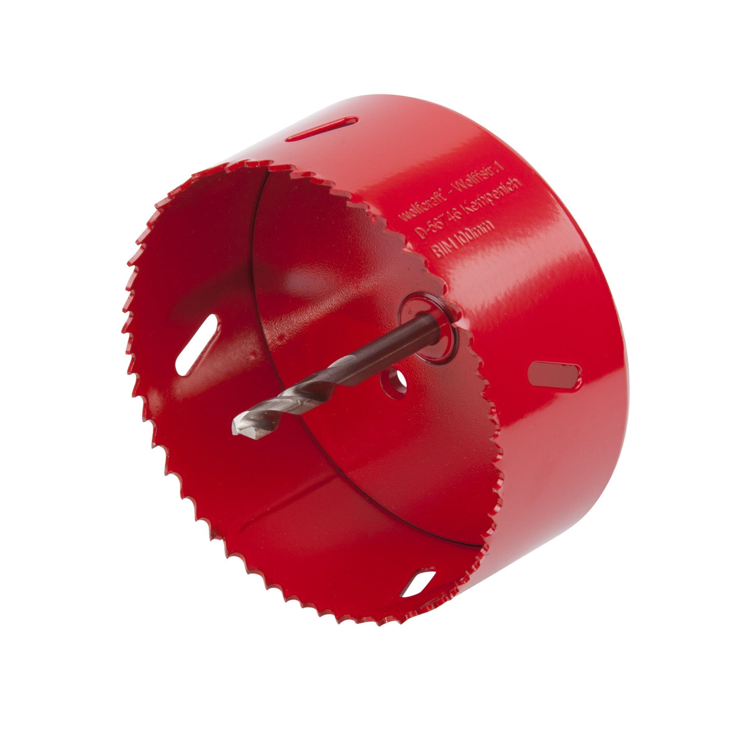Sierra De Corona Bim Completo Con Adaptador Y Broca Piloto Ø100mm 5493000 Wolfcraft
