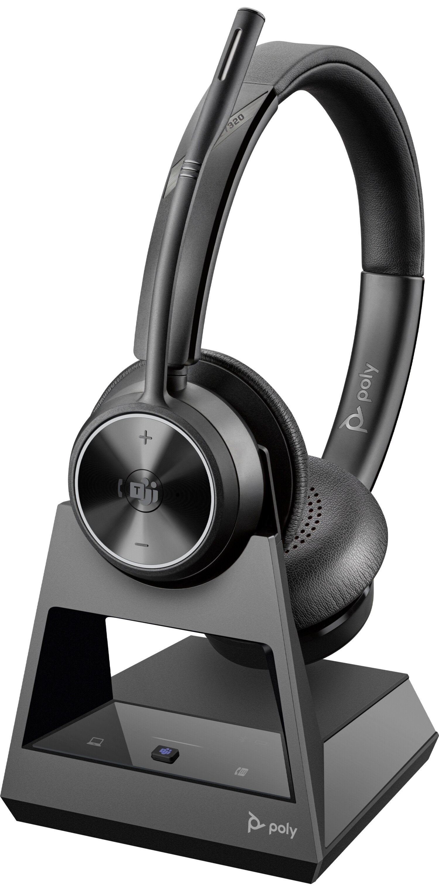 EAN 0196548579259 - HP Poly Savi 7320 Office Stereo DECT 1880-1900 MHz Headset Inalámbrico Diadema Llamadas/Música Base de ca imagen 1