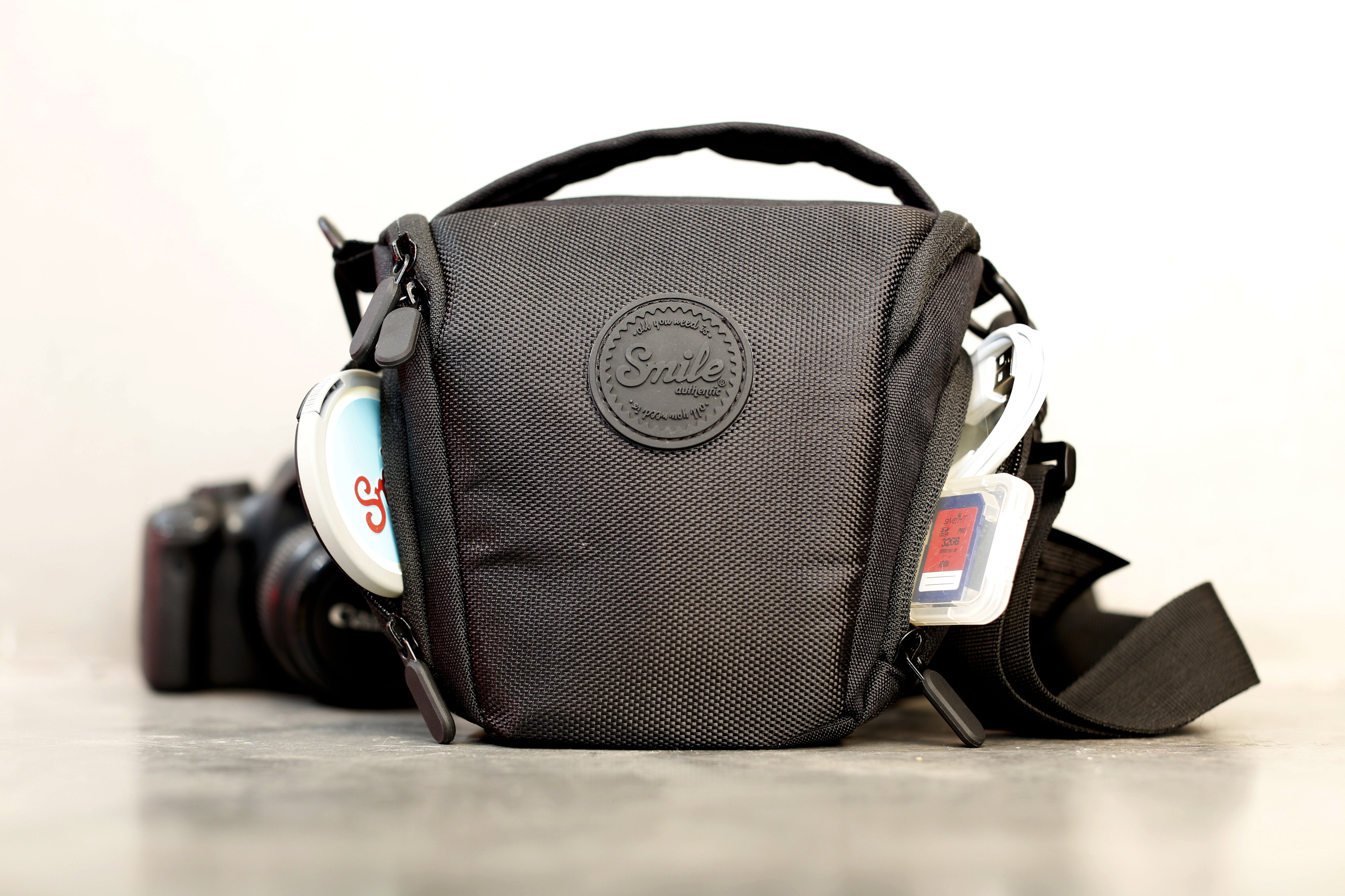 Bolsa Camara Foto Reflex  Dslr Smile Holster Negro