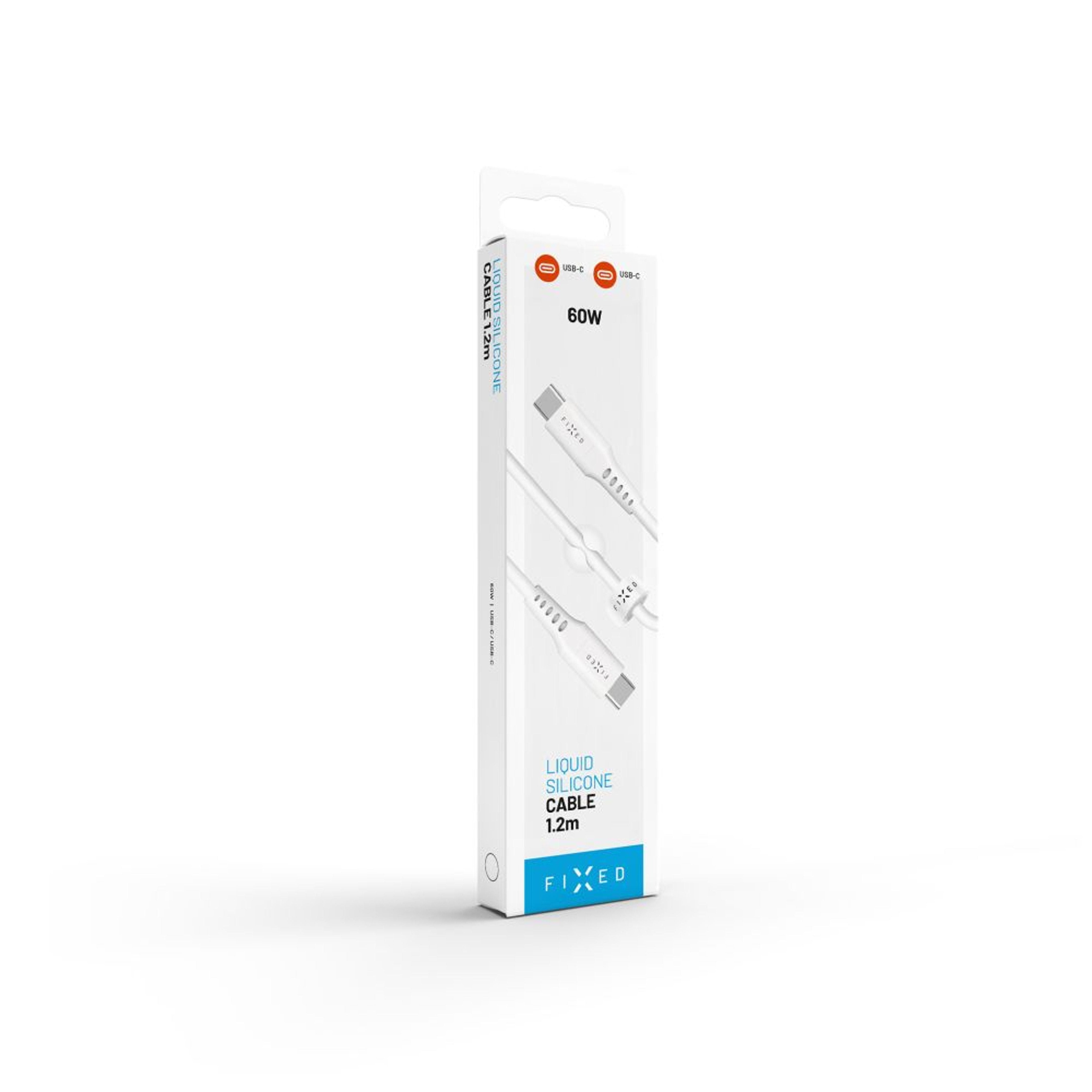 EAN 8591680147281 - FIXED FIXDLS-CC12-WH cable USB USB 2.0 1,2 m USB C 4,8 Gbit/s Blanco imagen 8