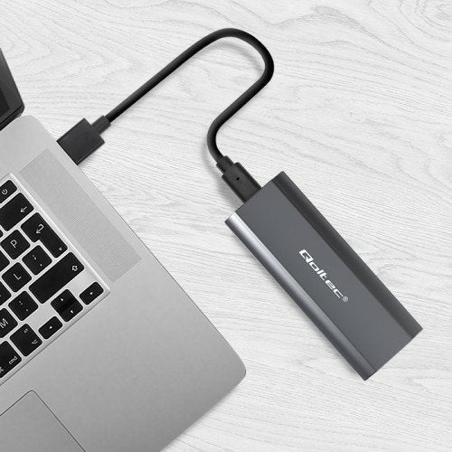 EAN 5901878522715 - Qoltec 52271 caja para disco duro externo Caja externa para unidad de estado sólido (SSD) Gris M.2 imagen 6