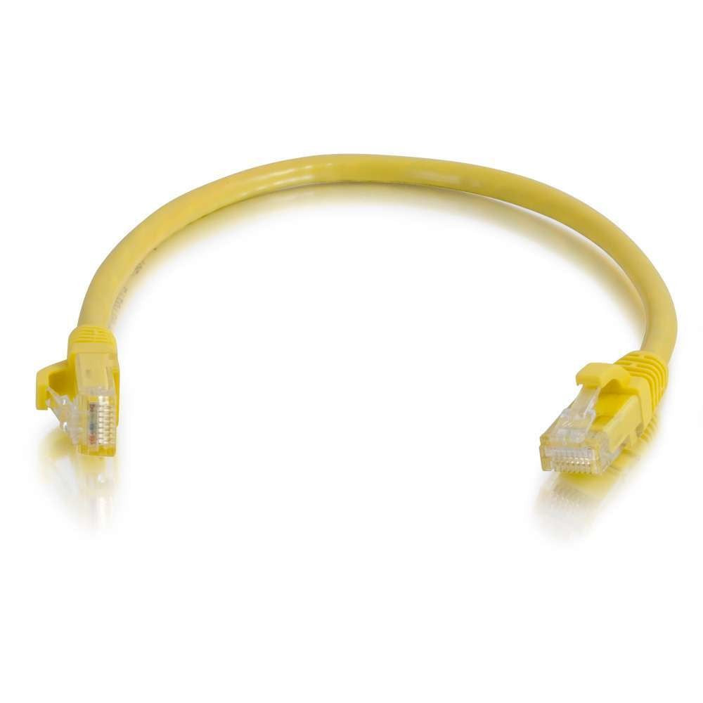 C2g Cat6 Booted Unshielded (Utp) Network Patch Cable Cable De Interconexión Rj-45 (M) A Rj-45 (M) 1 M Utp Cat 6 Moldeado Sin Enganches Trenzado Amarillo