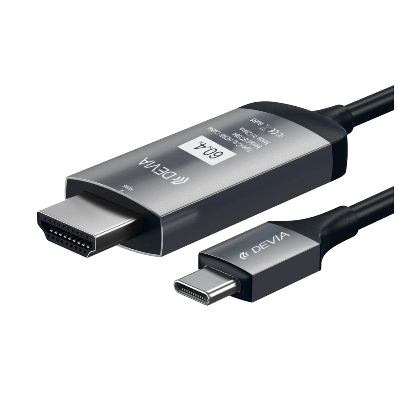 Storm Series Hdmi Cable  (Type-C To Hdmi) Black
