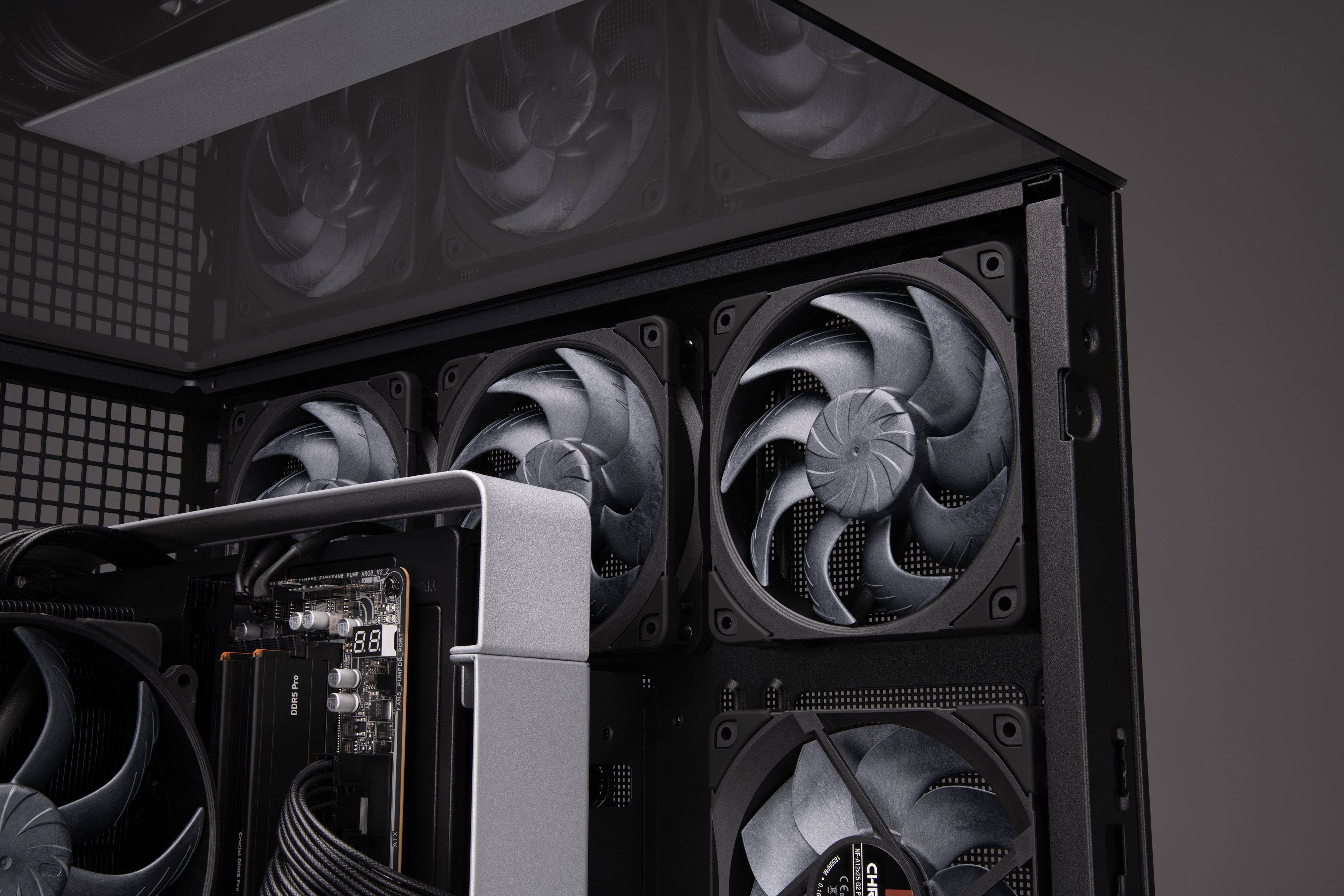 Noctua Nf-A12x25 G2 Pwm Sx2-Pp Chromax.Negro (Negro/Beige, Pwm-Anschluss, 2 Ventilador, 120 Mm) Nf-A12x25 G2 Pwm Sx2-Pp Chromax.Negro