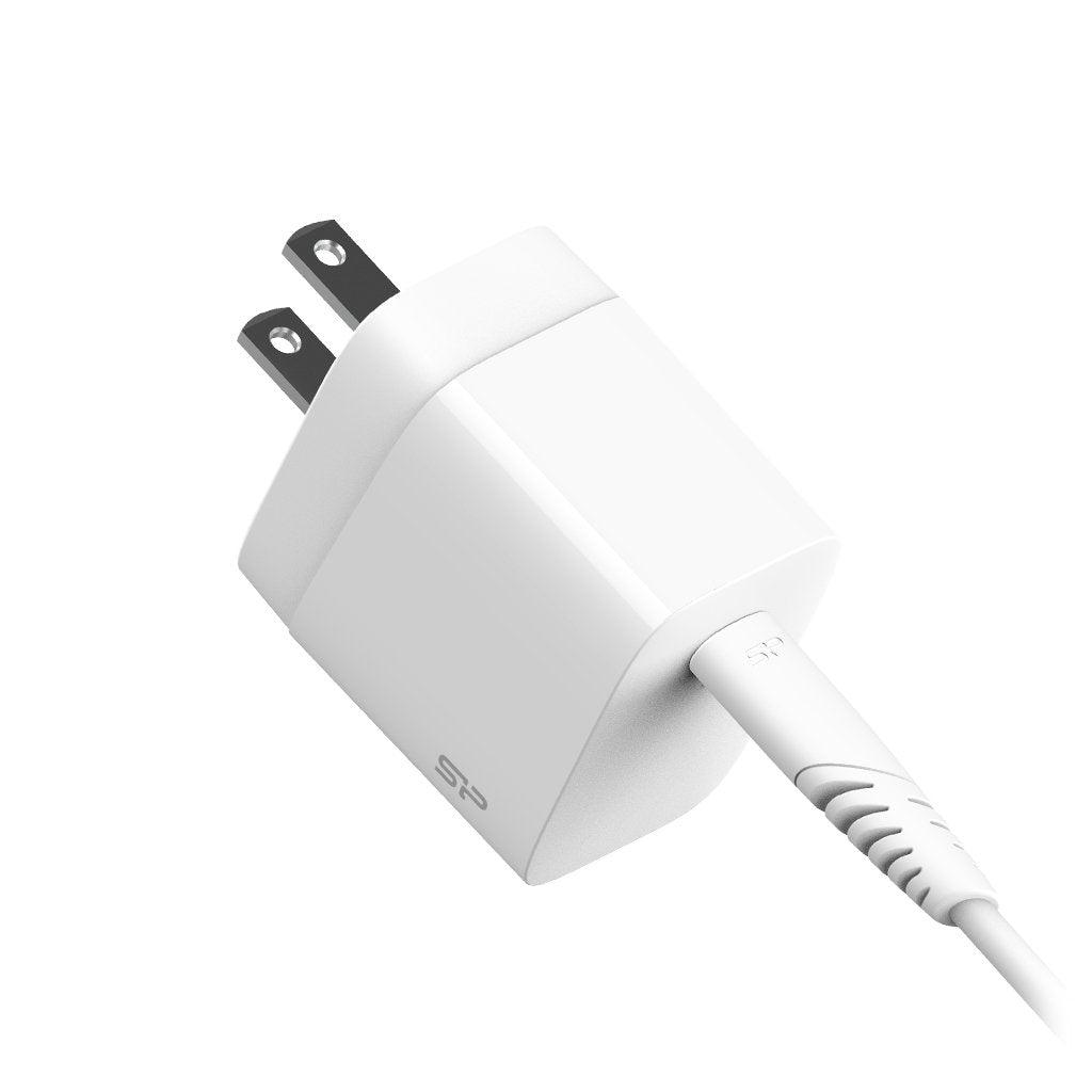Cargador Silicon-Power  Wall Charger Qm10 16w 60w Typc Blanco