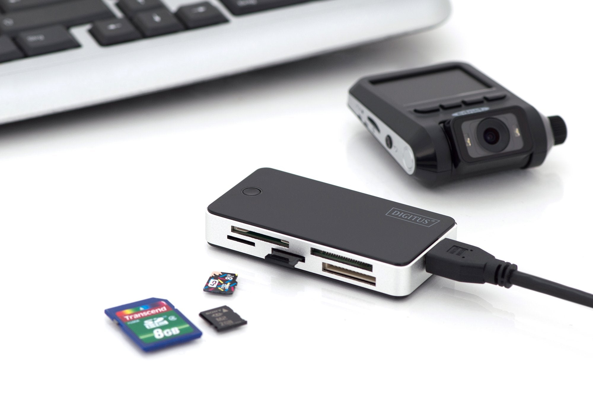Hub Digitus Sd Usb 3.0 Ms/Sd/Sdhc/Minisd/M2/Cf/Md/Sdxc - Usb A 1m