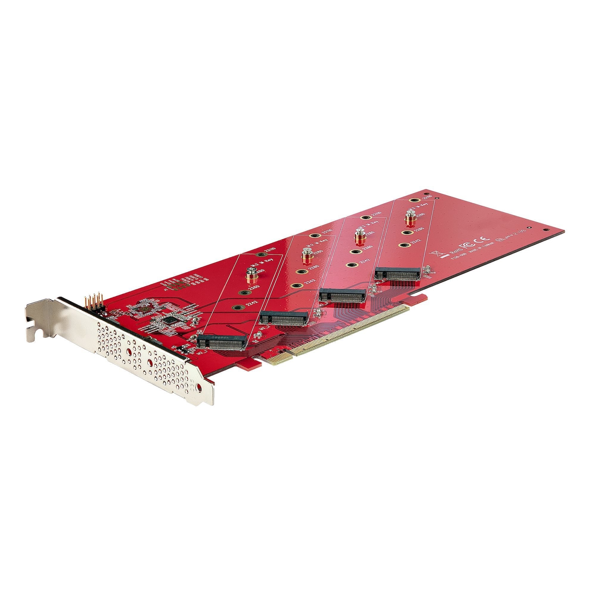 Startech.Com Quad-M2-Pcie-Card-B Tarjeta Y Adaptador De Interfaz Interno M.2