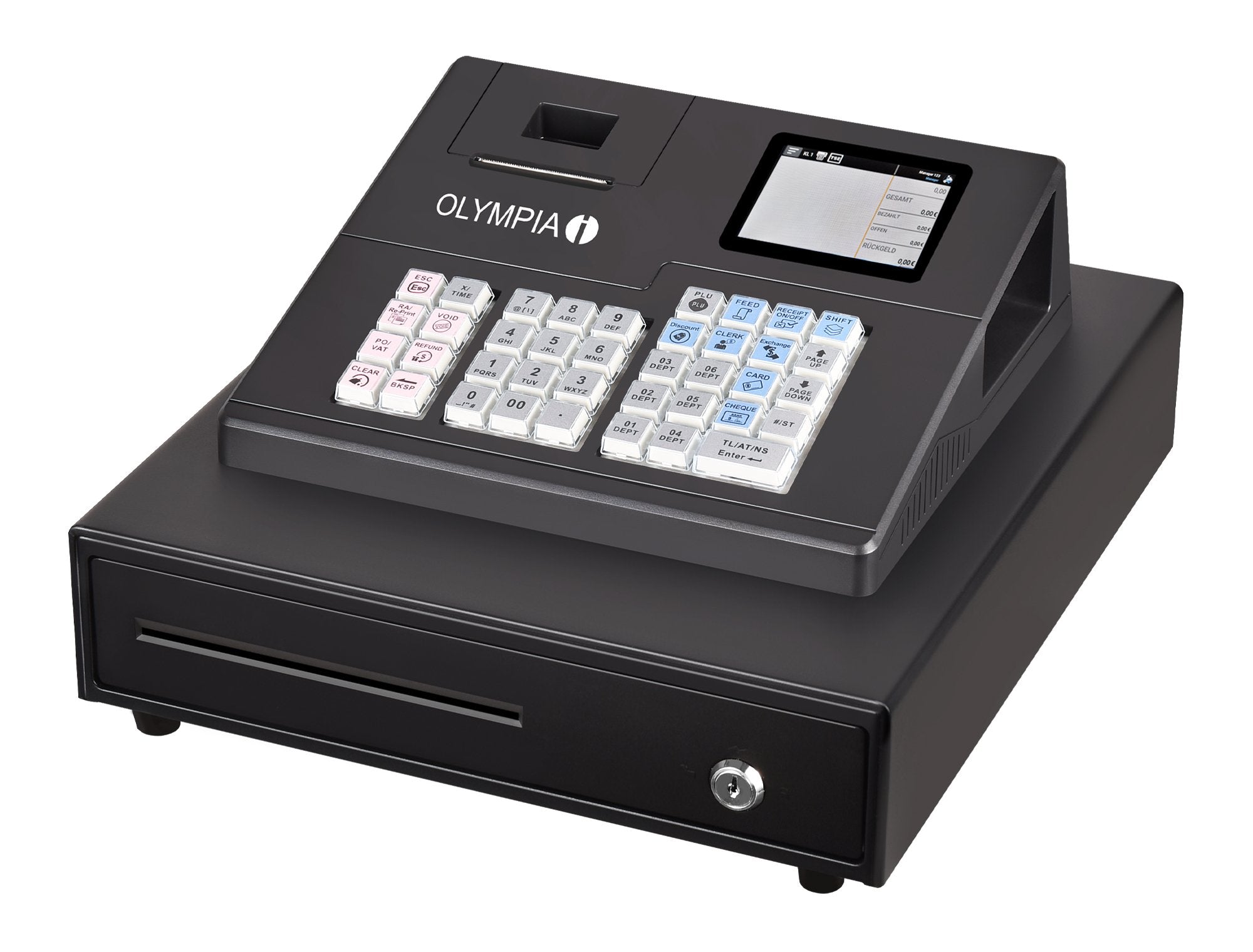 Caja Regimradora Olympia K100 Con Cajón Nota Nota