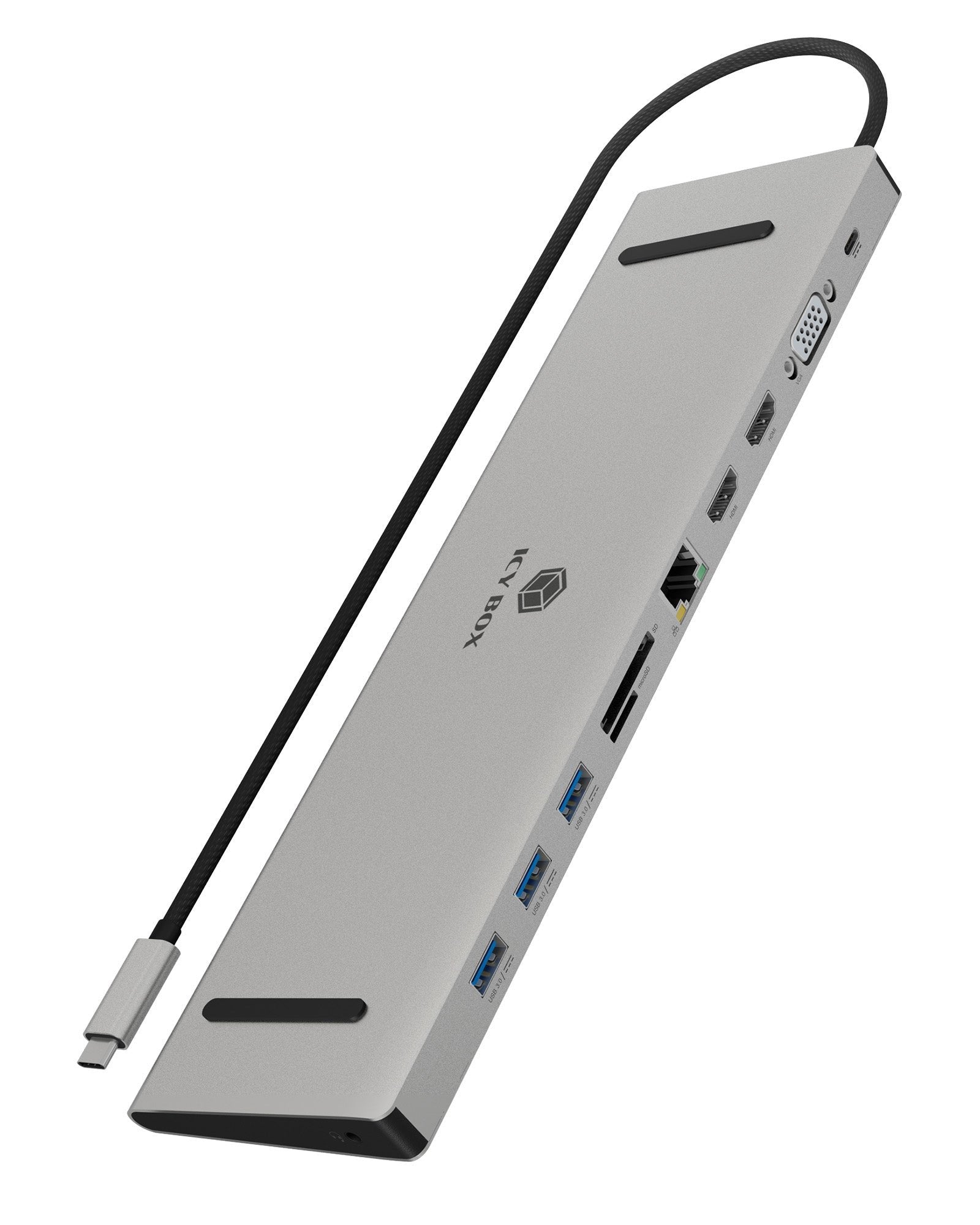 EAN 4250078174790 - ICY BOX IB-DK2106a-CPD Alámbrico USB 3.2 Gen 1 (3.1 Gen 1) Type-C Antracita, Negro imagen 1