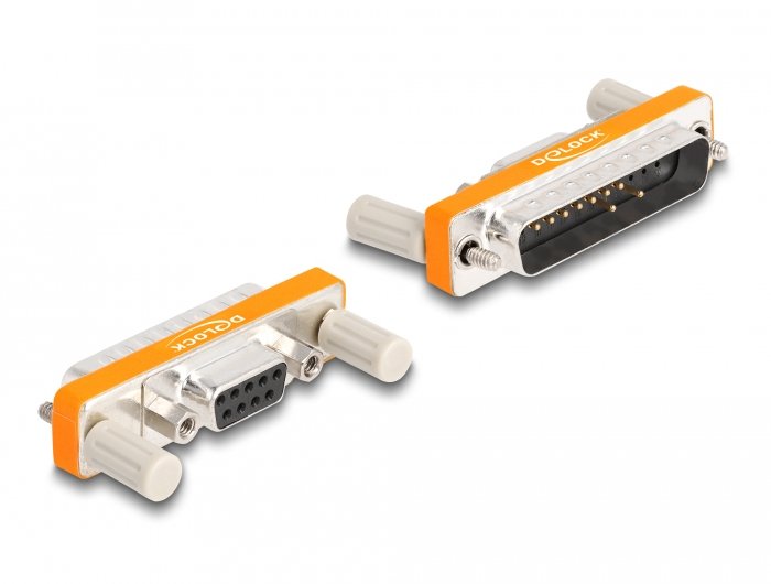Delock Adaptador D-Sub 9 Pin Hembra Con Muttern A D-Sub 25 Pin Macho