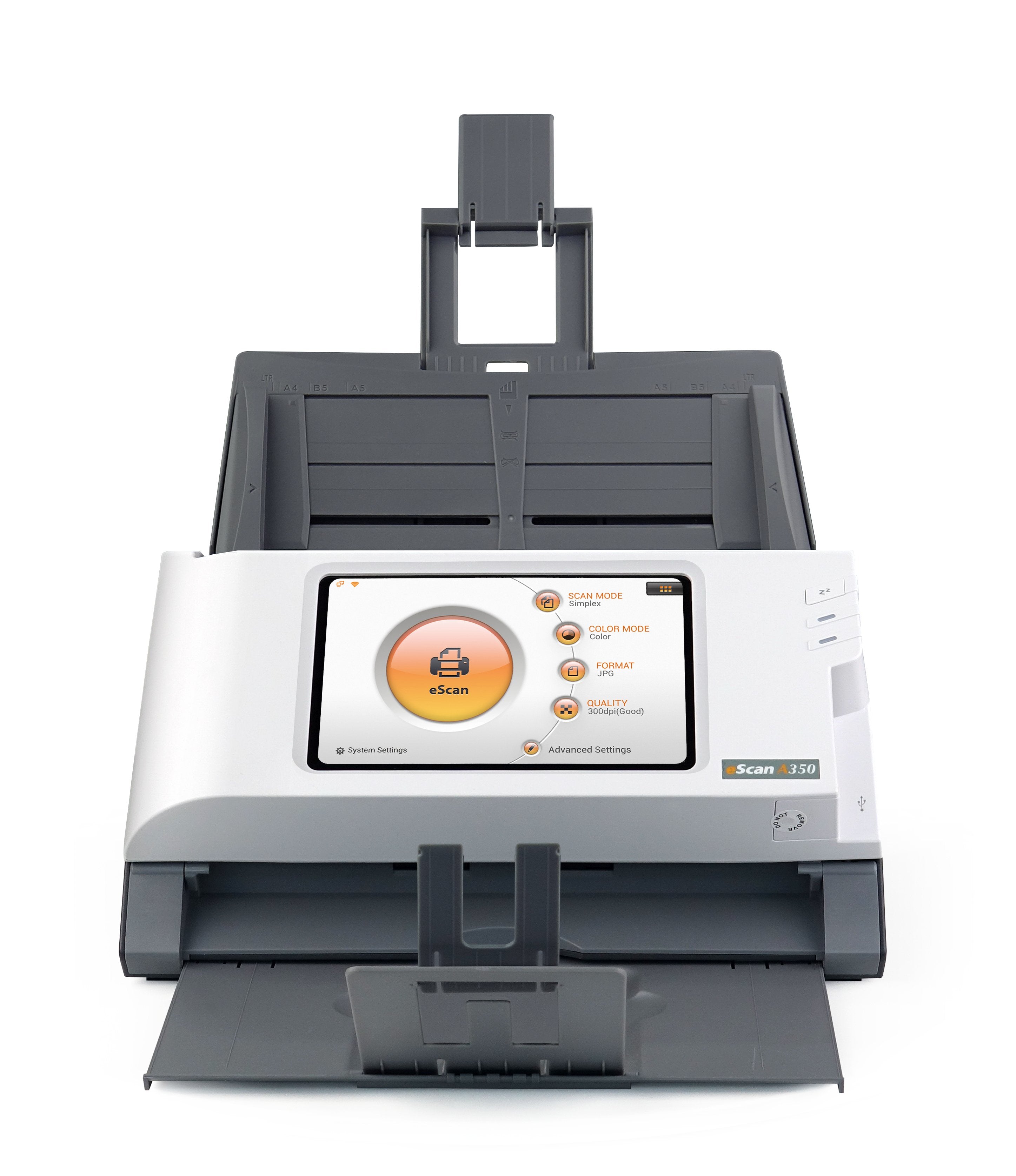 Plustek Escan A350 Essential 600 X 600 Dpi Escáner Con Alimentador Automático De Documentos (Adf) Negro, Blanco A4