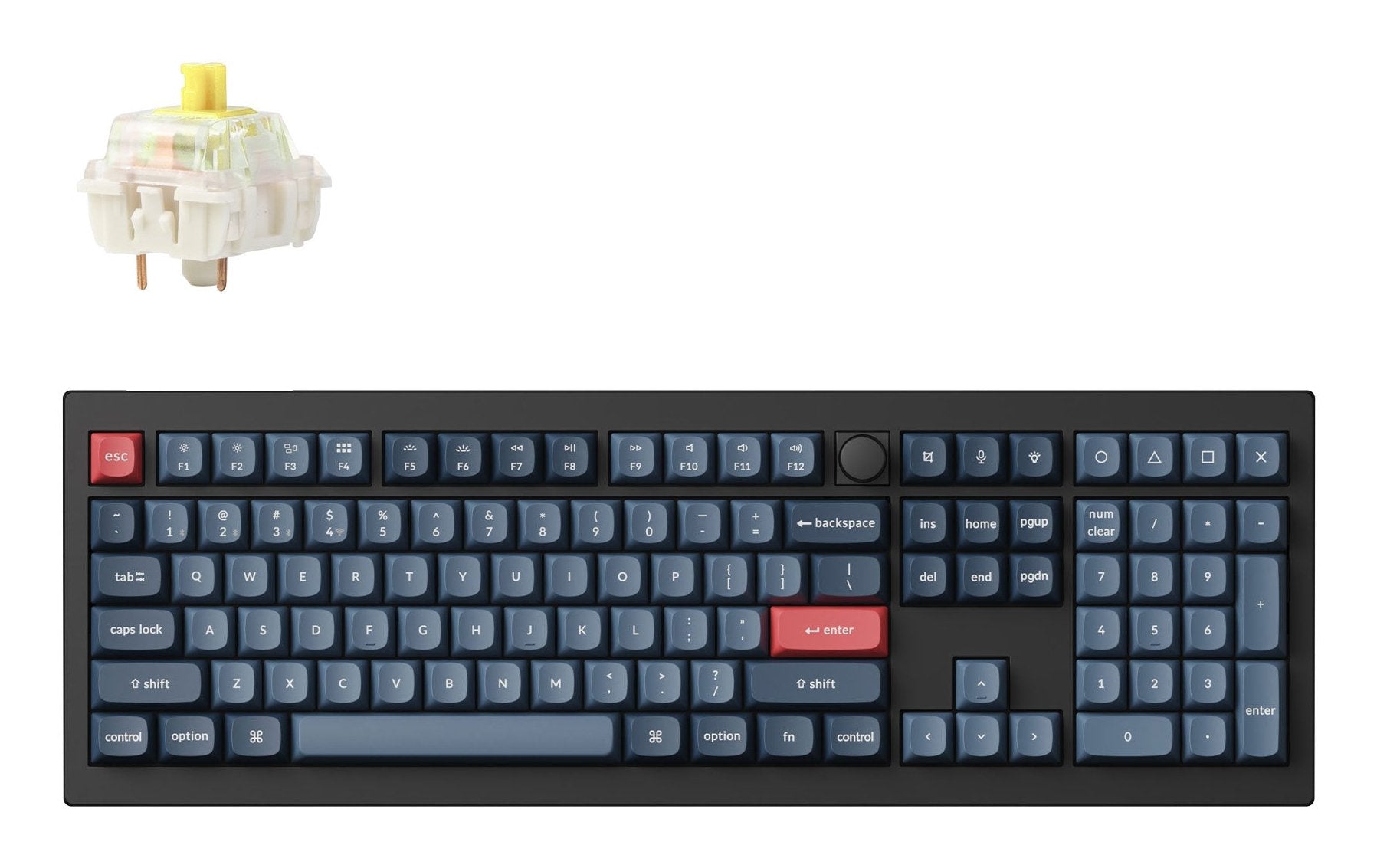 Keychron V6 Max Full Size Banana Switch Black