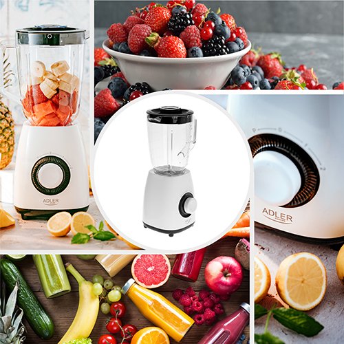 EAN 5903887809863 - Adler AD 4085 licuadora 1,5 L Batidora de vaso 1000 W Negro, Blanco imagen 12