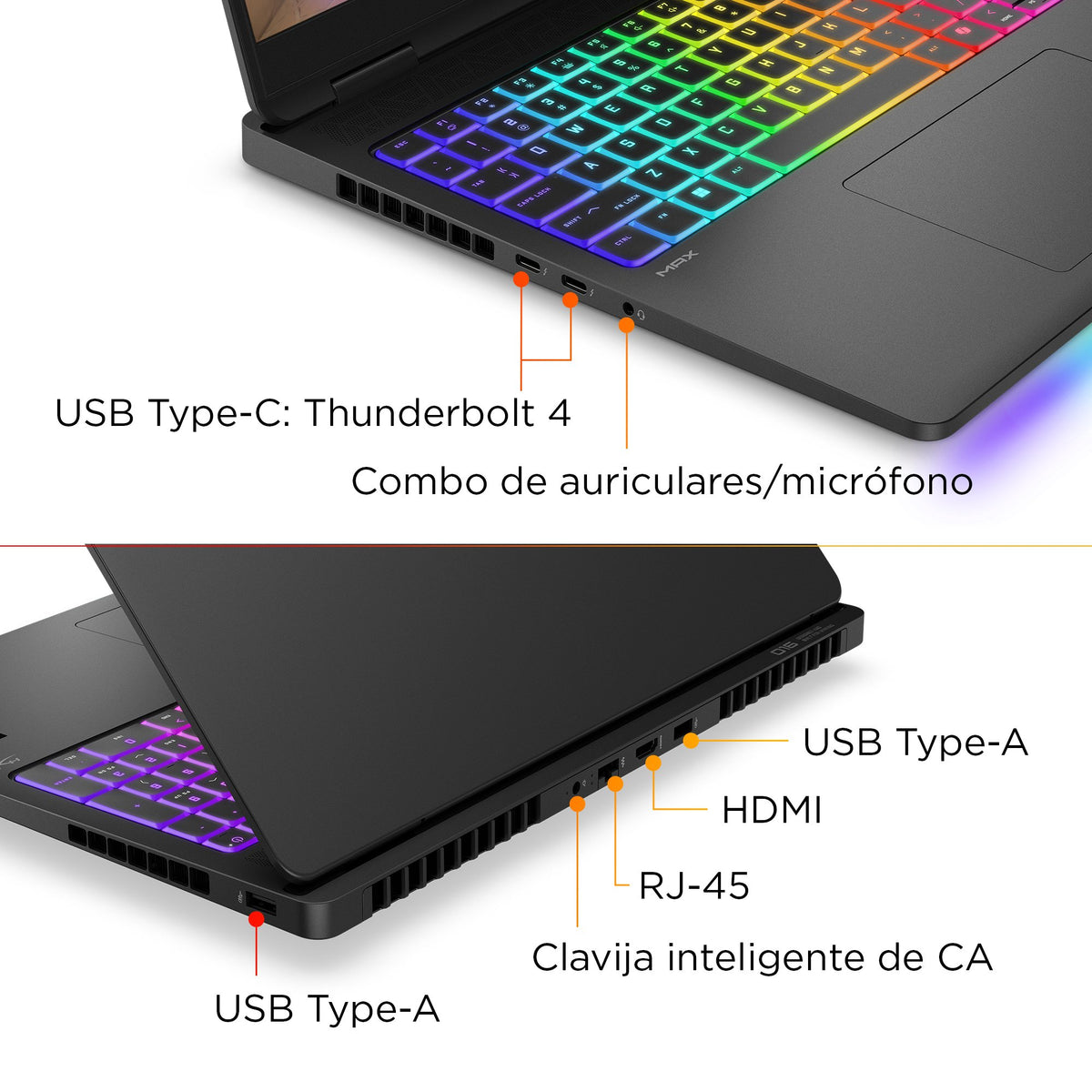EAN 198990977706 - HP OMEN MAX Gaming 16-ak0006ns Copilot+ PC AMD Ryzen AI 9 375 Portátil 40,6 cm (16") WQXGA 32 GB DDR5-SDRA imagen 4
