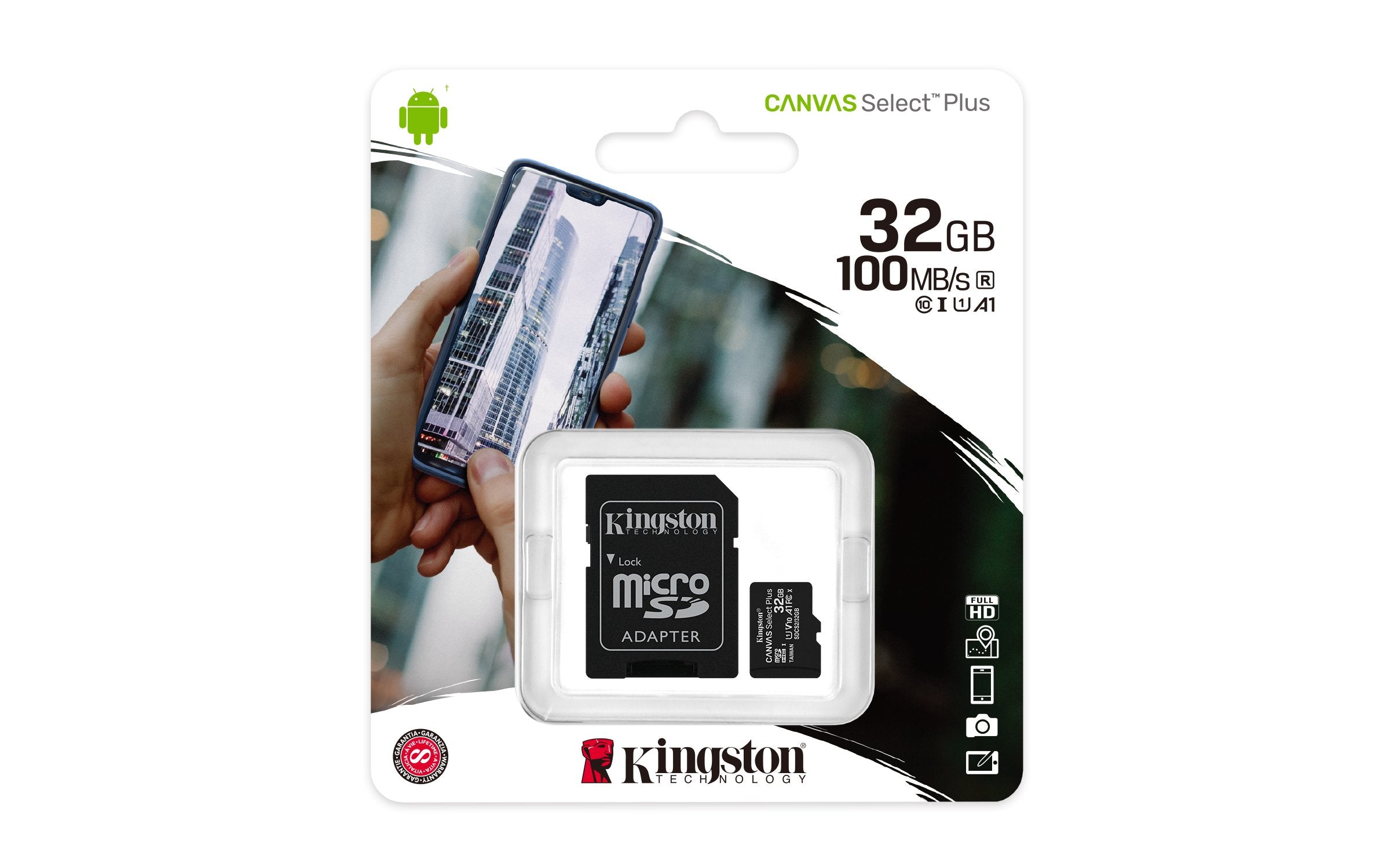 EAN 0740617298680 - Kingston Technology Canvas Select Plus 32 GB MicroSDHC UHS-I Clase 10 imagen 5