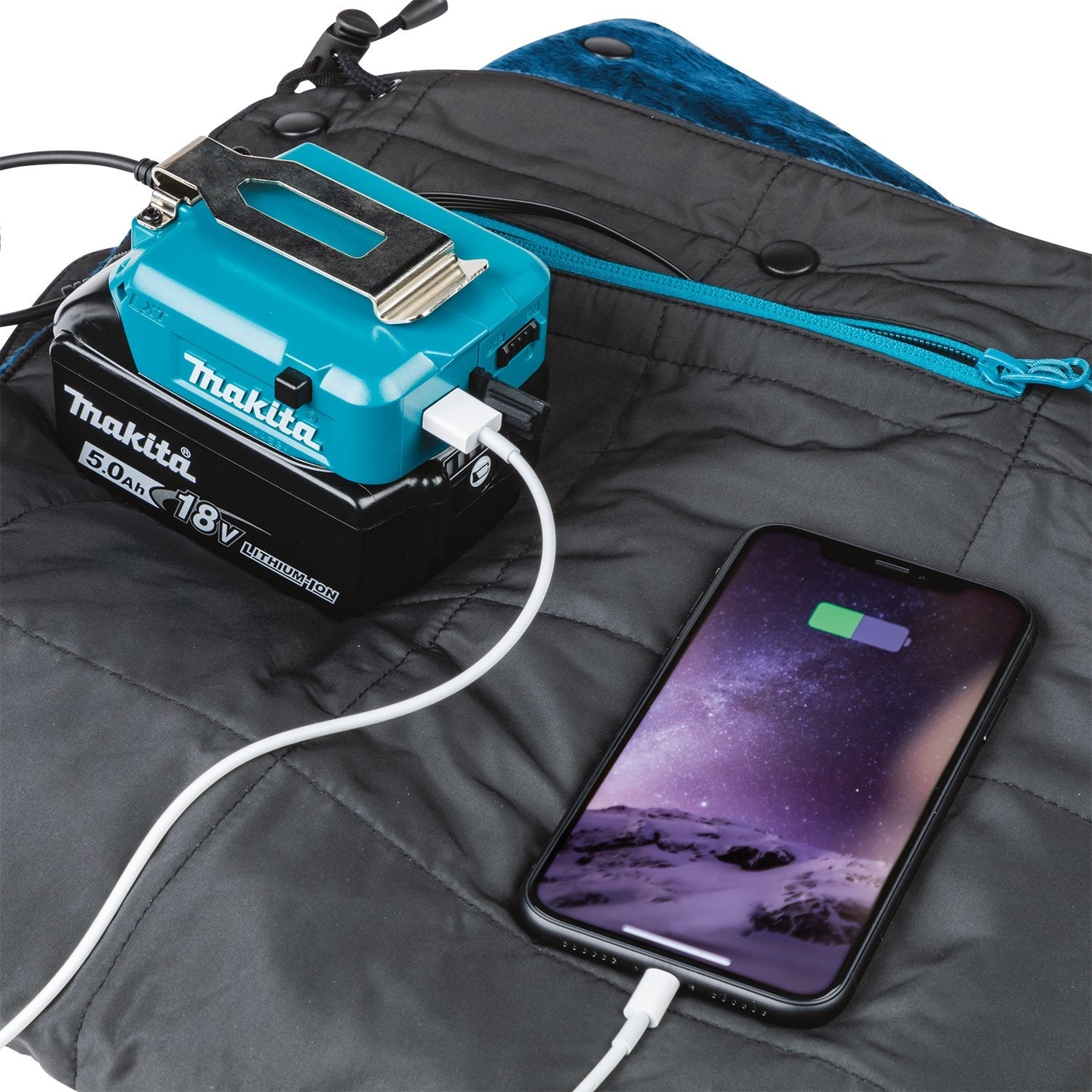Makita Manta Eléctrica Inalámbrica Dcb200a, 70 X 140 Cm