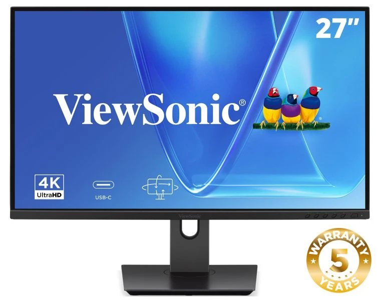 27  Uhd Superclear Ips Led Monitor With 2 Hdmi  Dipsplayport  Usb-C  Usb  Speakers  And Full Ergonomic Stand With 3 Sides Frameless Bezel