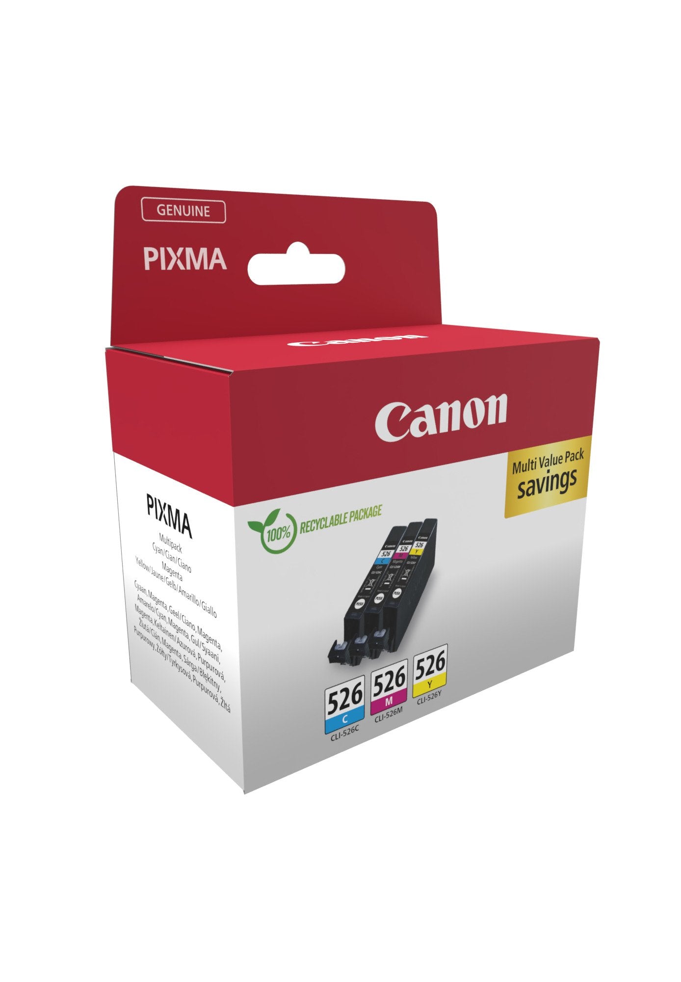 EAN 8714574679280 - Canon 4541B018 cartucho de tinta 3 pieza(s) Original Cian, Magenta, Amarillo imagen 2
