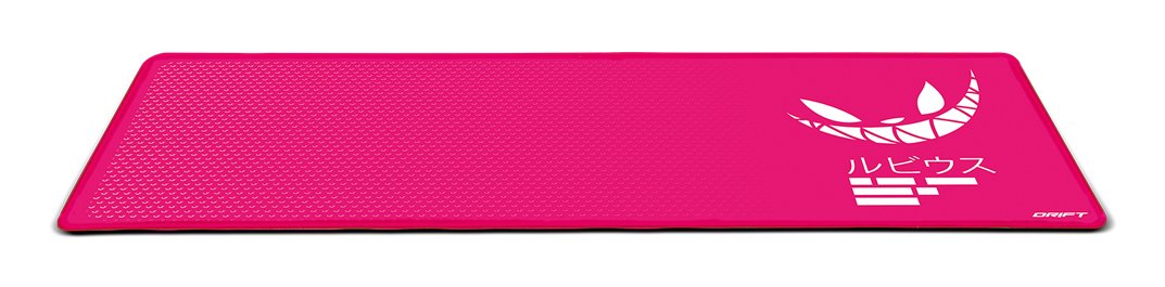 Alfombrilla Gaming Drift Edicion Especial El Rubius Rosa Xl 900 X 350 X 3 Mm