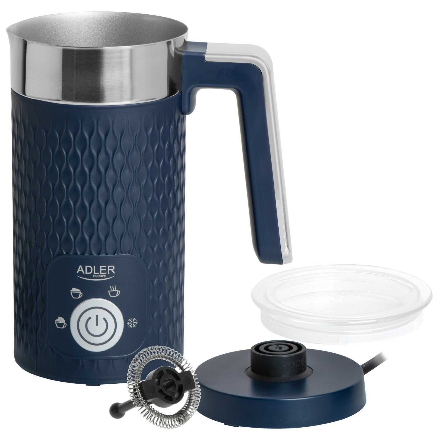 EAN 5905575901279 - Adler AD 4494 Calentador/espumador de leche automático Metálico, Azul oscuro imagen 4