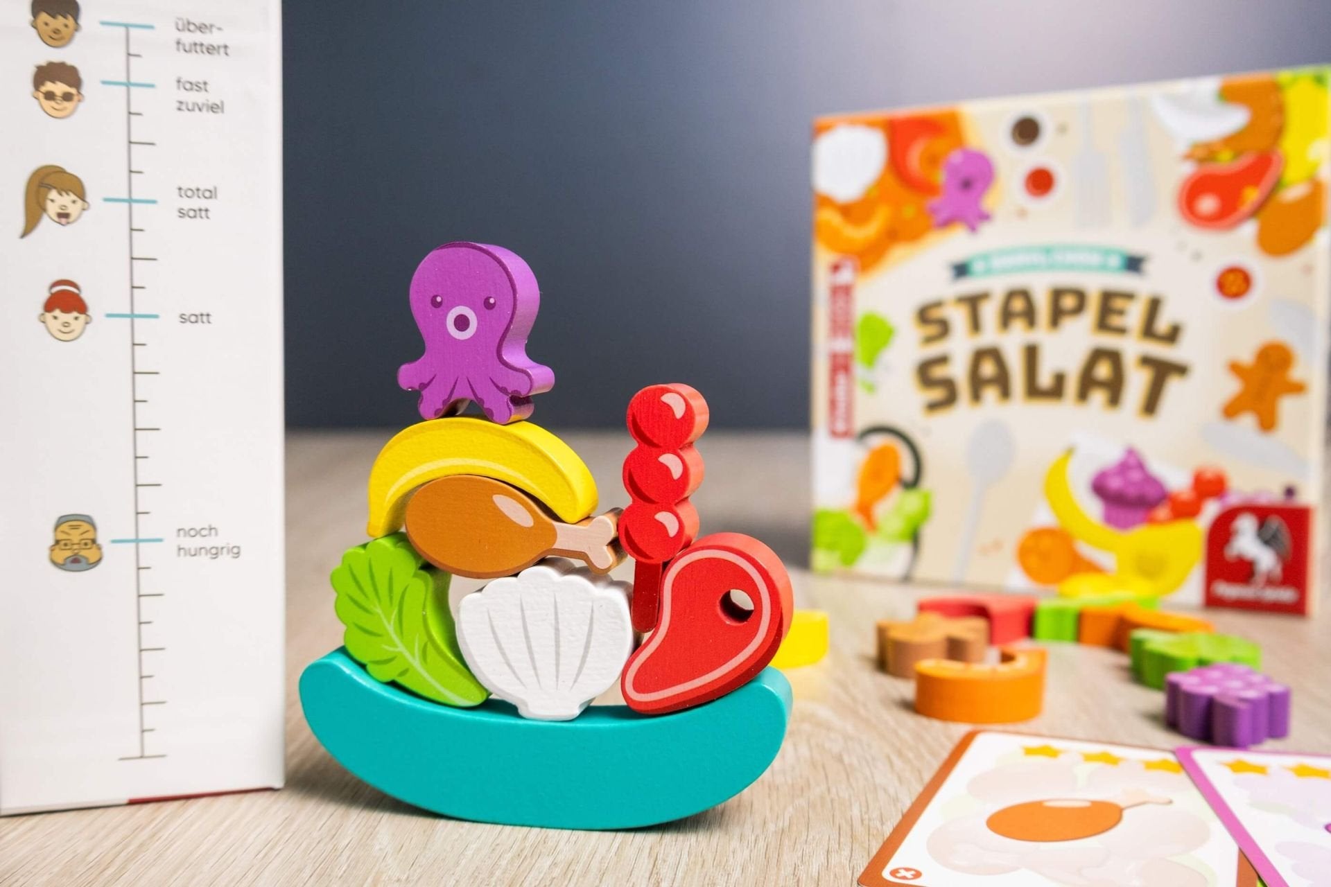 EAN 4250231739231 - Pegasus Stapelsalat Stacked salad 20 min Juego de mesa Educativo imagen 5