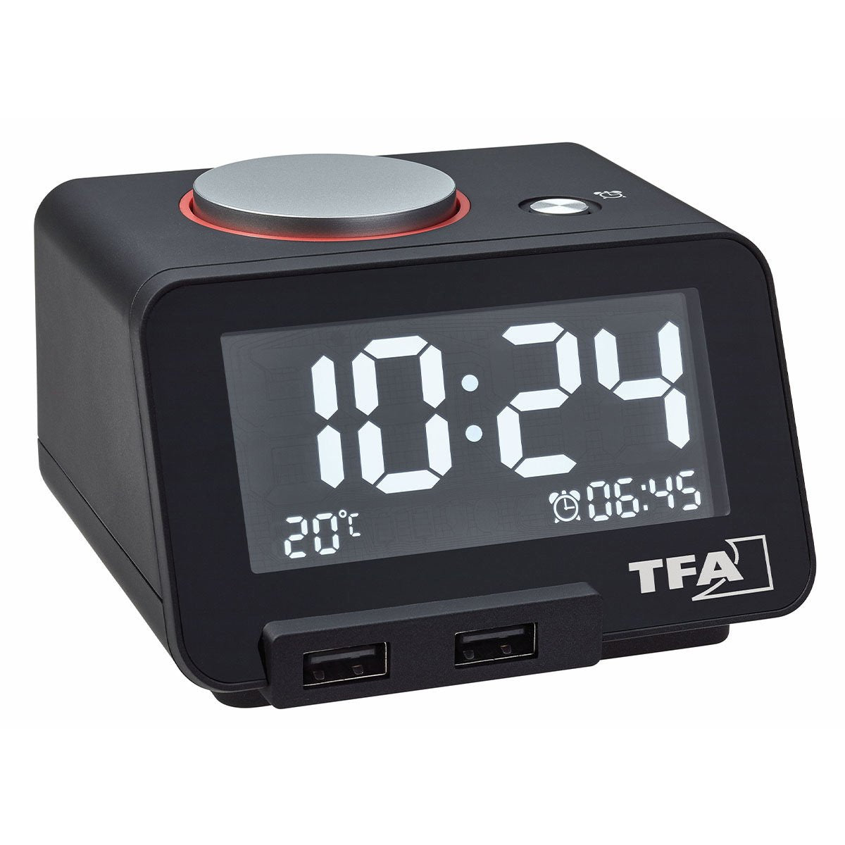 Tfa 60.2017.01 Reloj Despertador Digital Homtime