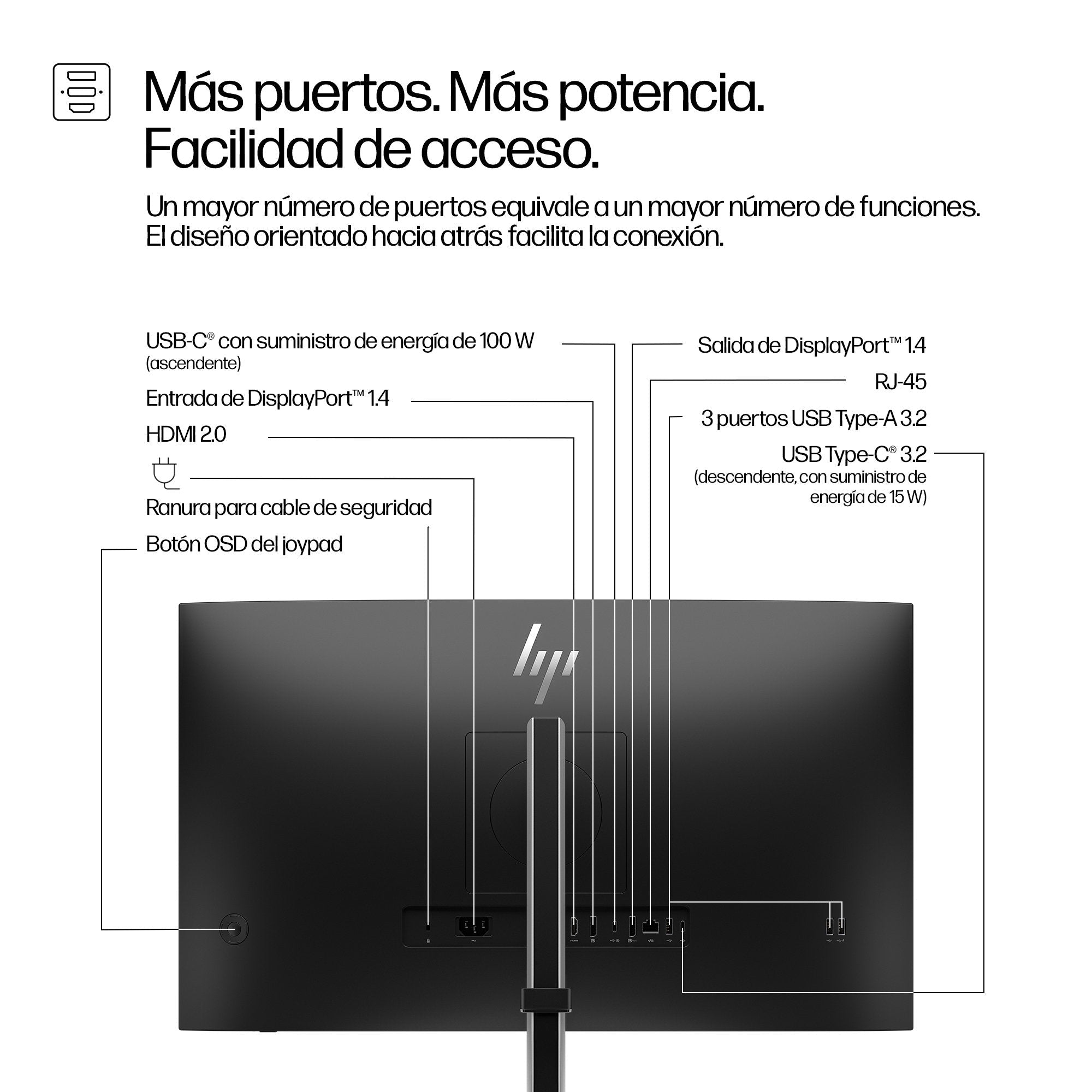 EAN 5715063760406 - HP Series 5 Pro 27 inch QHD USB-C Monitor - 527pu pantalla para PC 68,6 cm (27") 2560 x 1440 Pixeles Quad imagen 3