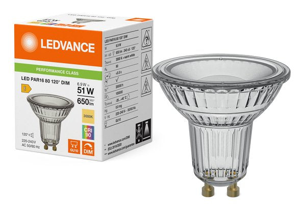 Osram Led Par16 80 120° Dim P 6.9w 930 Gu10 Dimmbare Led-Reflektorlampen Par16