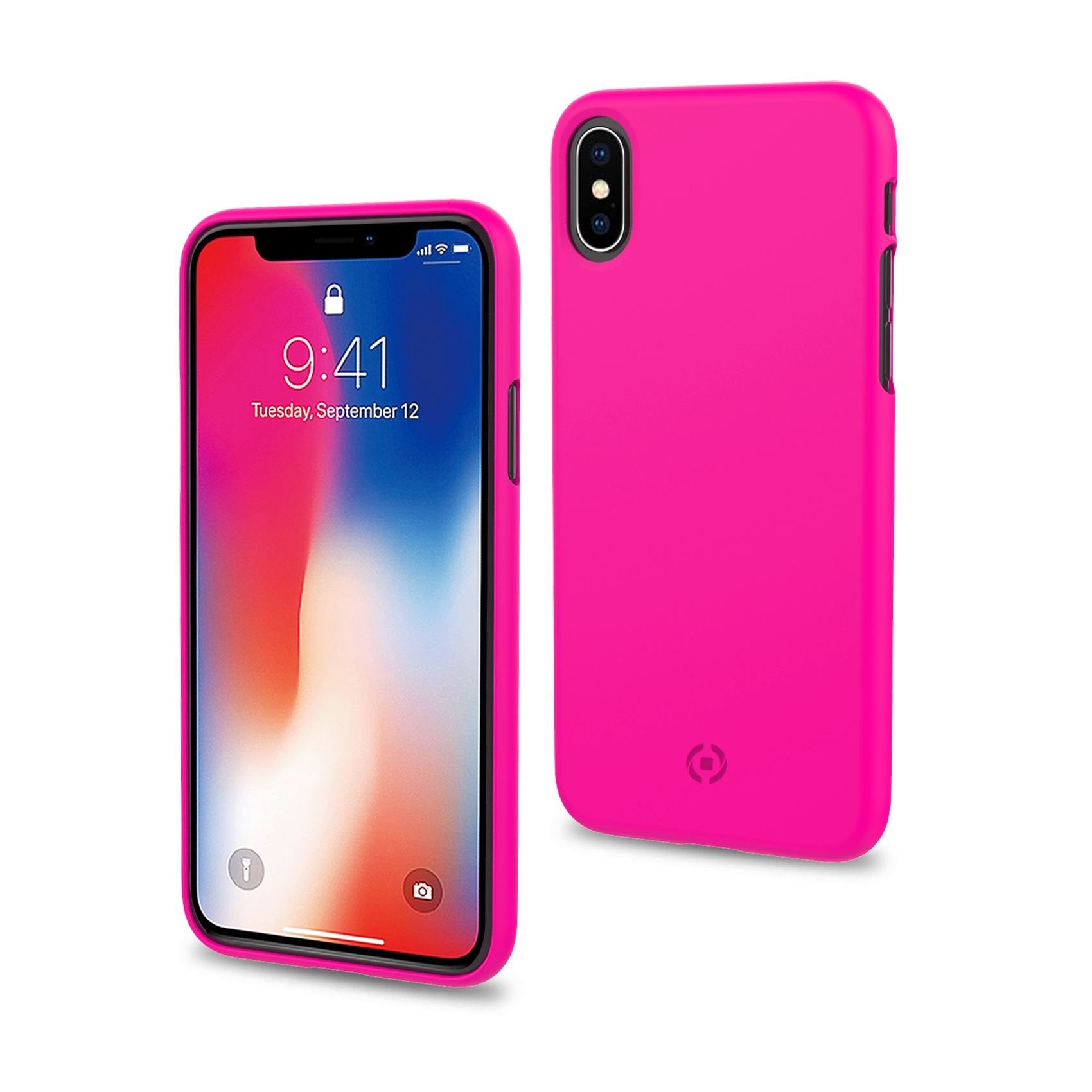 Case Celly Iphone X, Iphone Xs Cover Shock Pink Shock900pk
