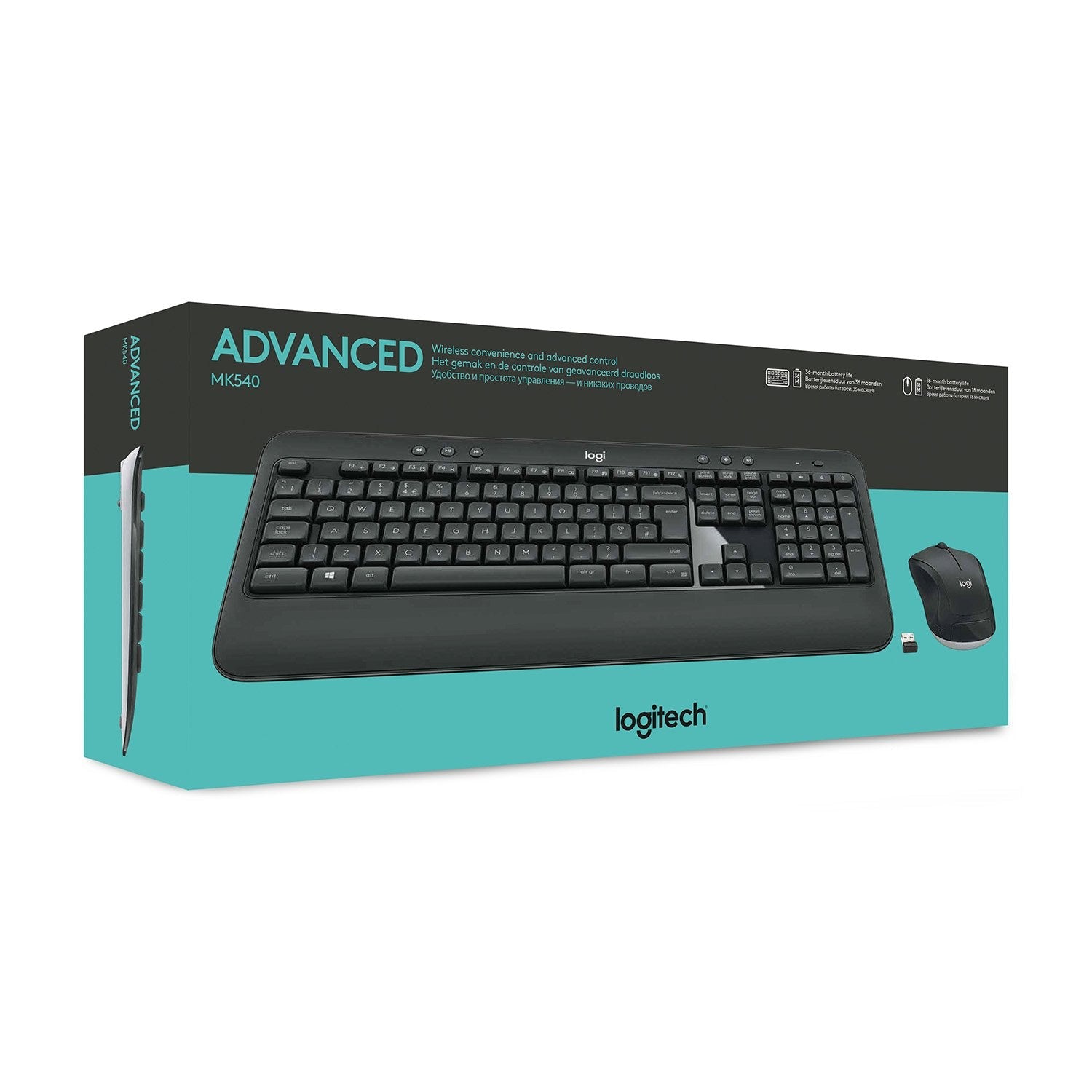 Logitech Mk540 Rf Wireless Azerty Belgisch Schwarz - Weiss