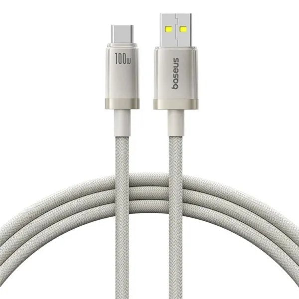 Titanium Alloy Fast Charging Cable Usb To Type-C 100w 1m Galaxy Titanium Gold