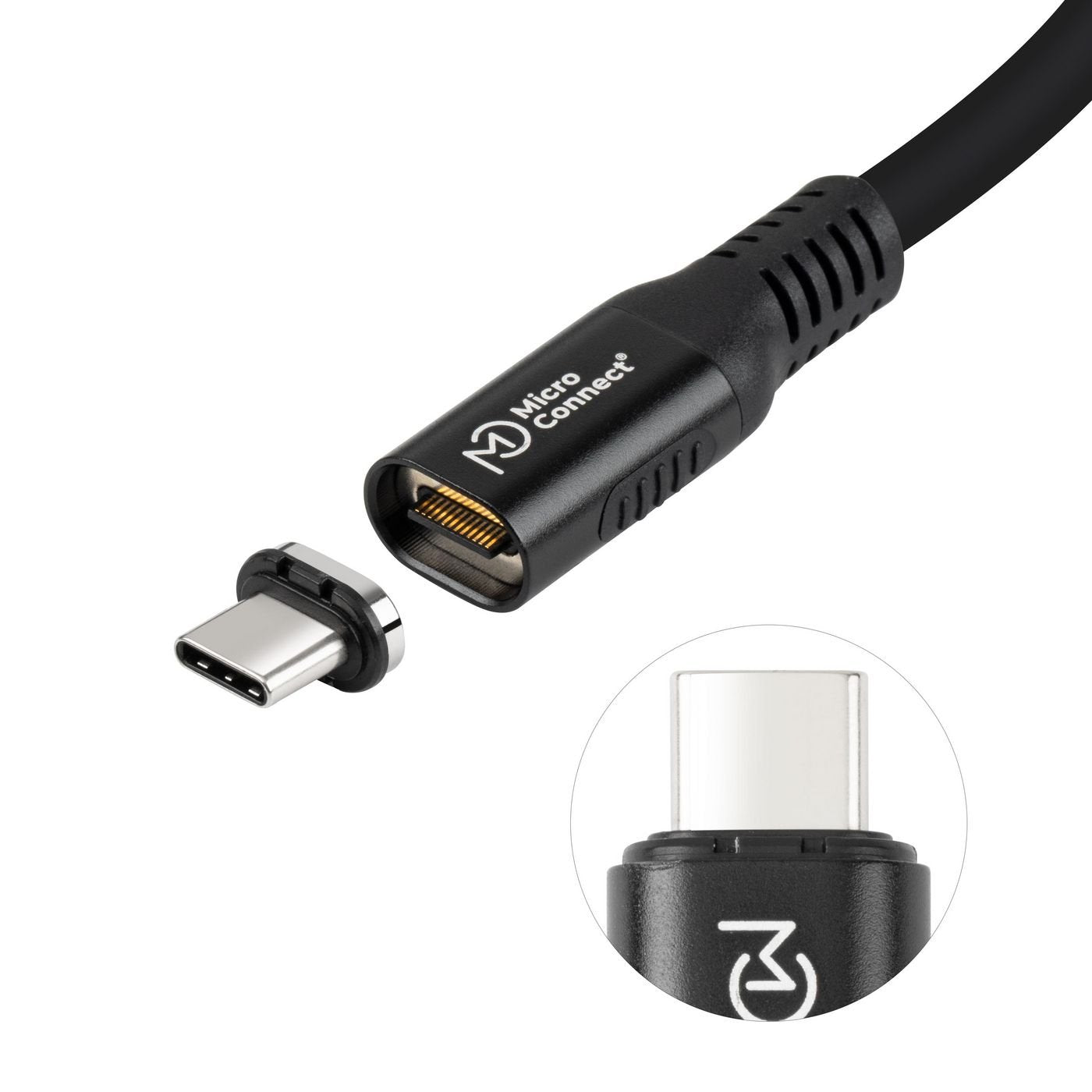 Usb-C To Usb-C Cable 0,15m  Premium Magnetic Silicone,