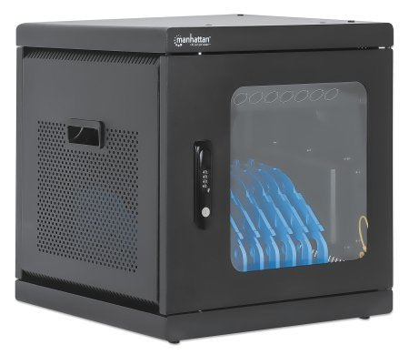 Armario De Carga Manhattan Con 10 Enchufes, Puerta De Crimal Con Cerradura