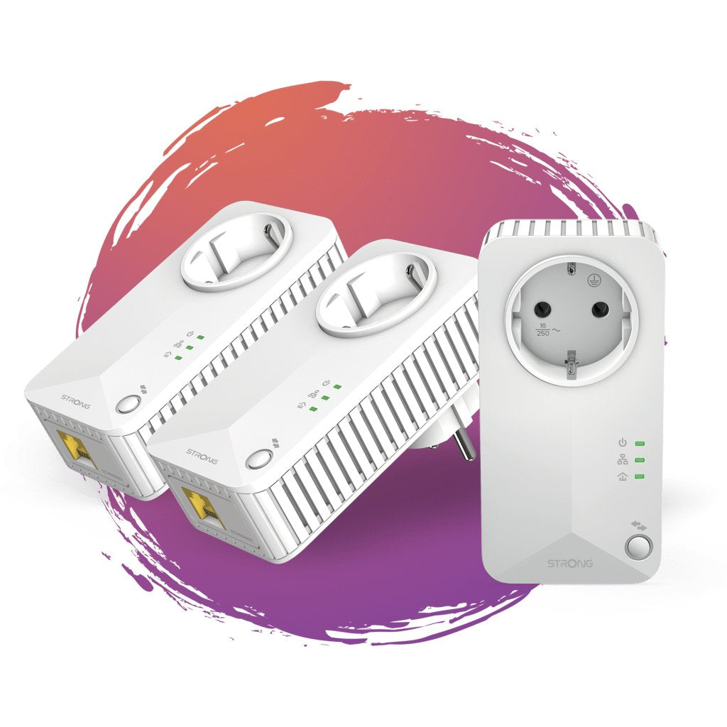 EAN 9120072375231 - Strong Powerline 600 Triple Pack EU V2 600 Mbit/s Ethernet Blanco 3 pieza(s) imagen 4