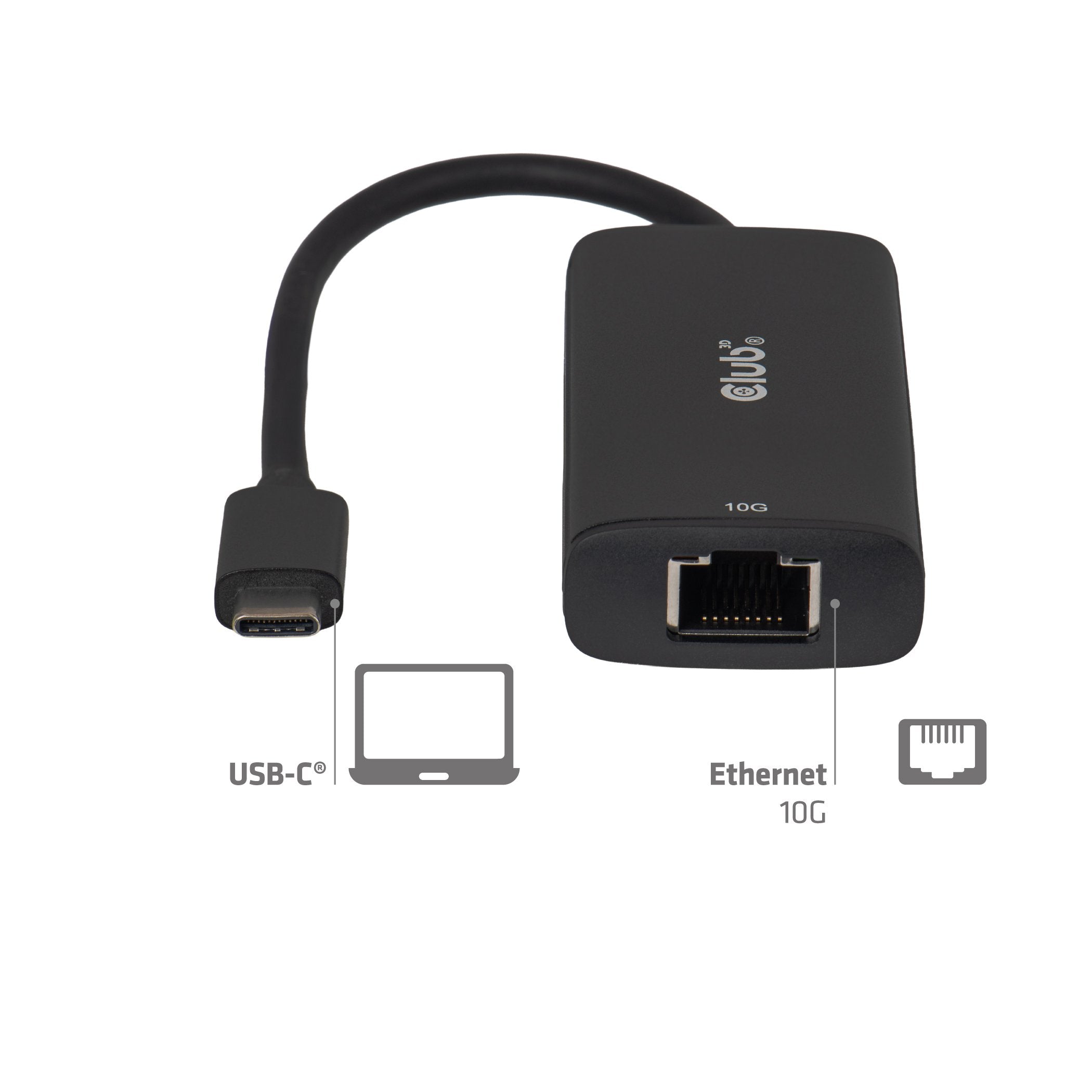 Club3d Adaptador Usb-C > Rj45 10gbps M H Retail